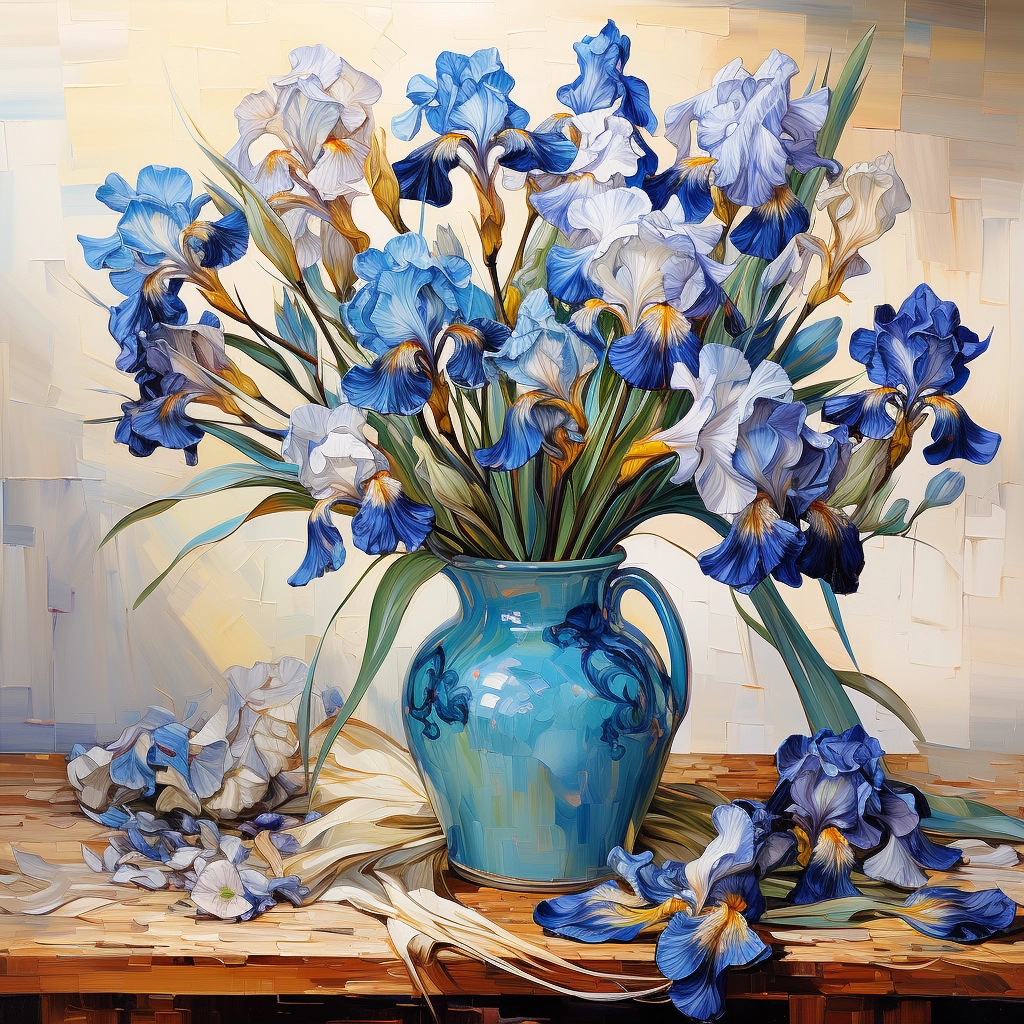 Captivating Van Gogh: Blue Blossoms in Iris Paintings