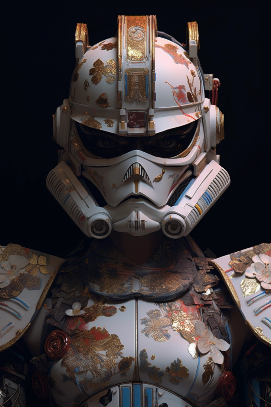 Princess Clone Trooper: Hyperdetailed Art in 8K Resolution