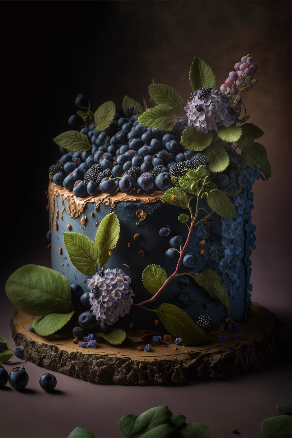 Blueberry Birthday Cake: Professional Food Photography