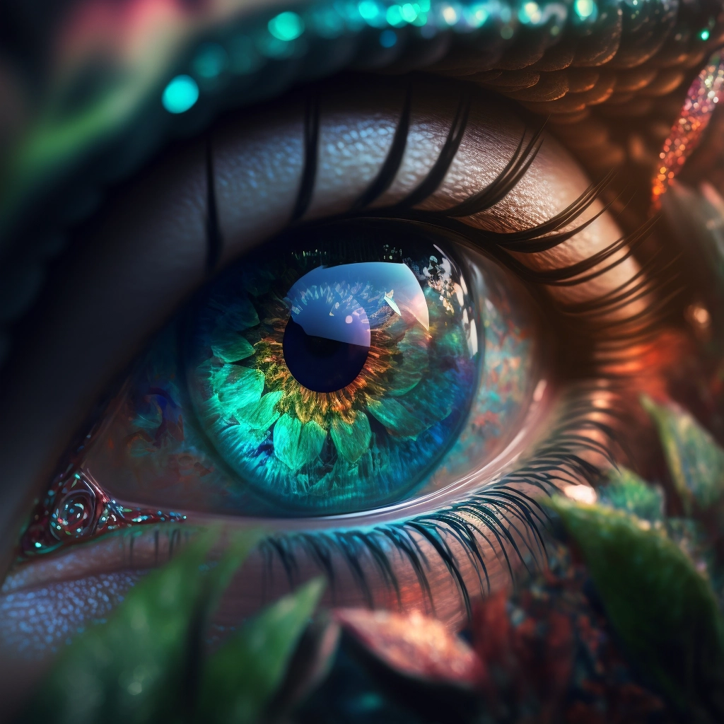 Enchanting Elf Eyes: Hyperrealistic Macro Photography