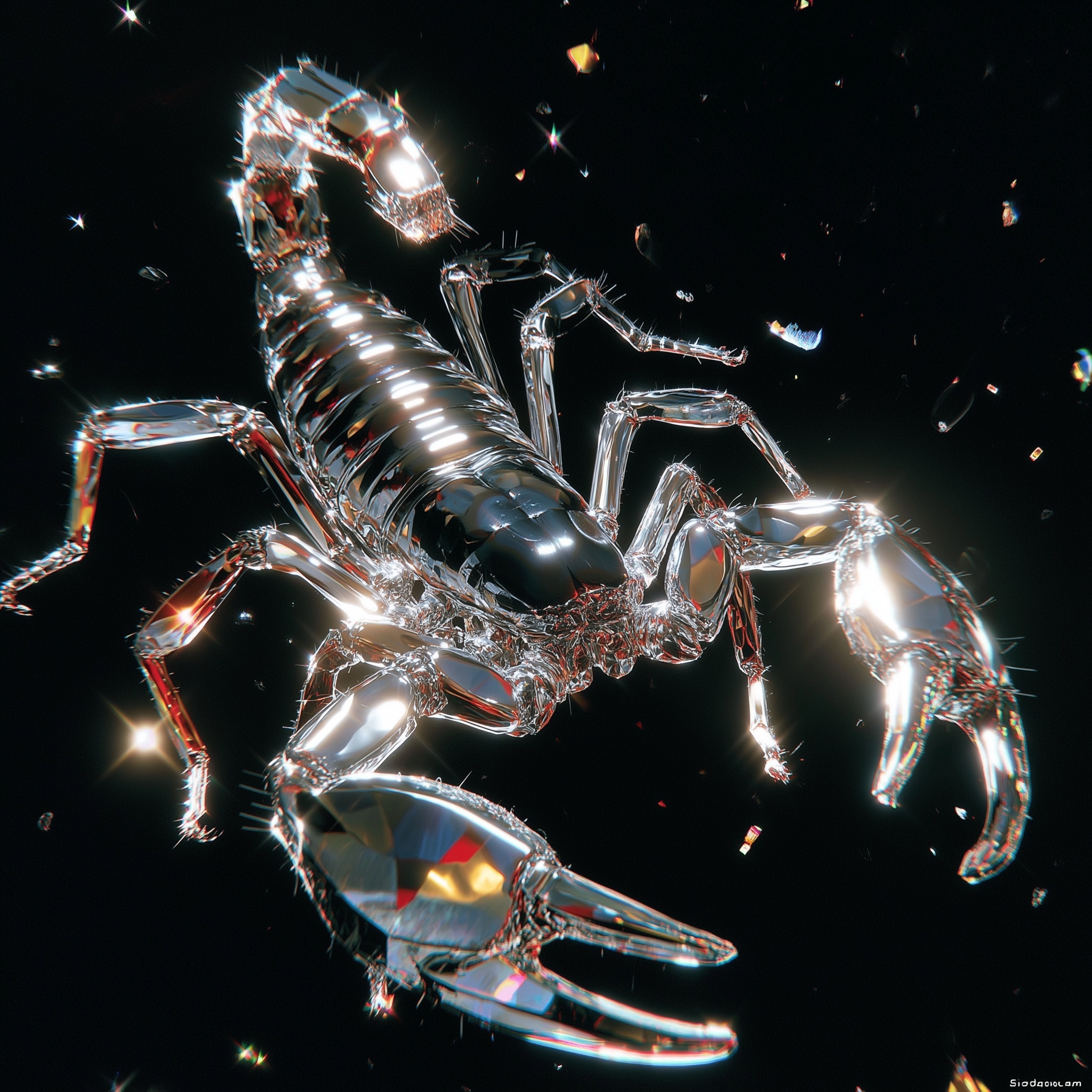 Stunning Scorpion Close-Up: Photorealistic Detail
