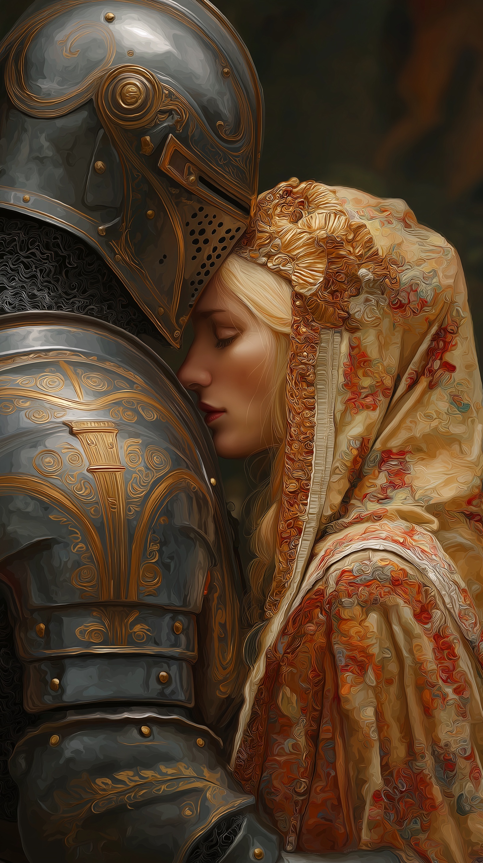Enigmatic Beauty: Knight and Priestess Unite