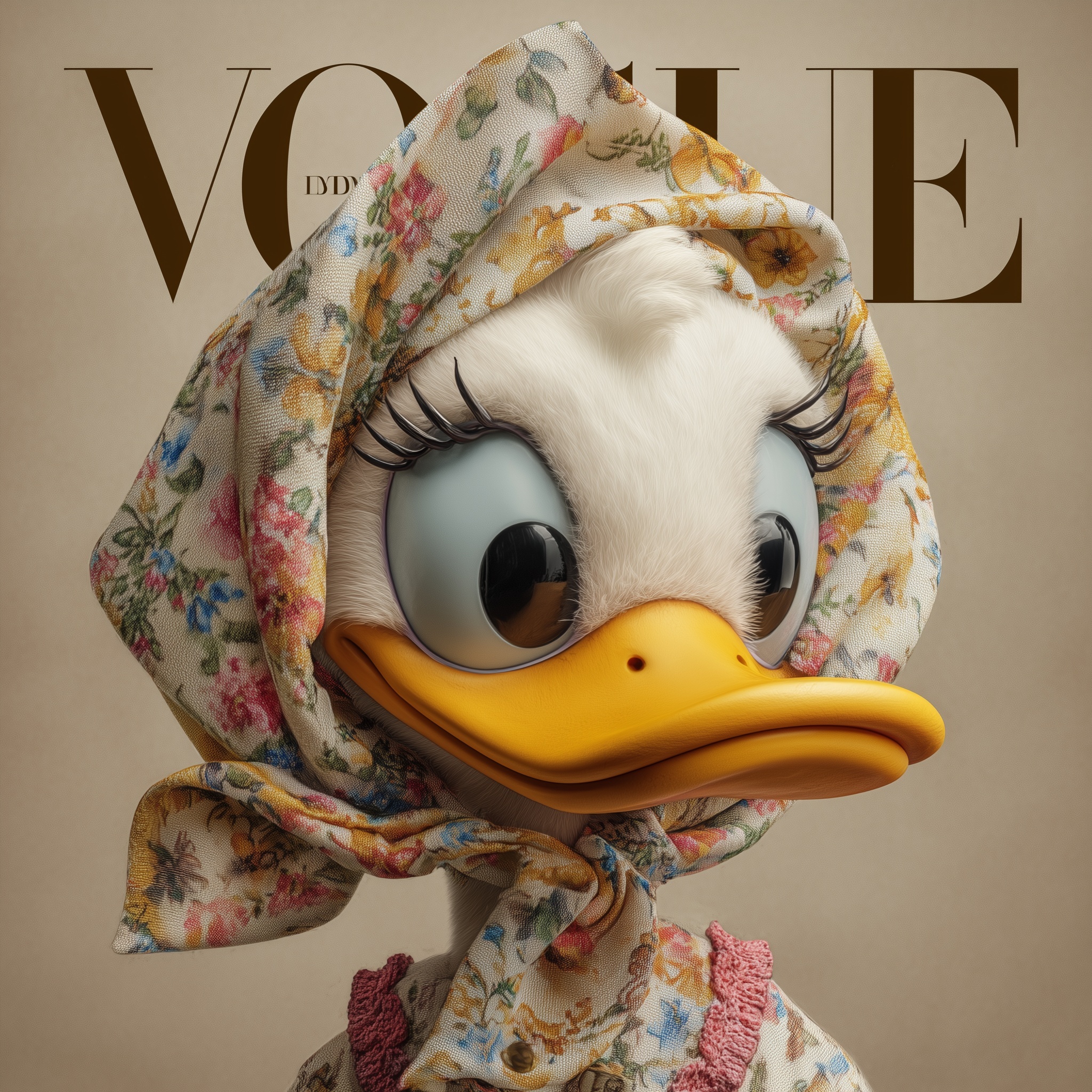 Daisy Duck Elegance: Vogue Cover Redefined