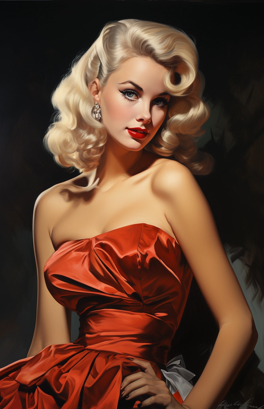 Stylish Santa Outfits by Gil Elvgren - Perfect for the Holidays!