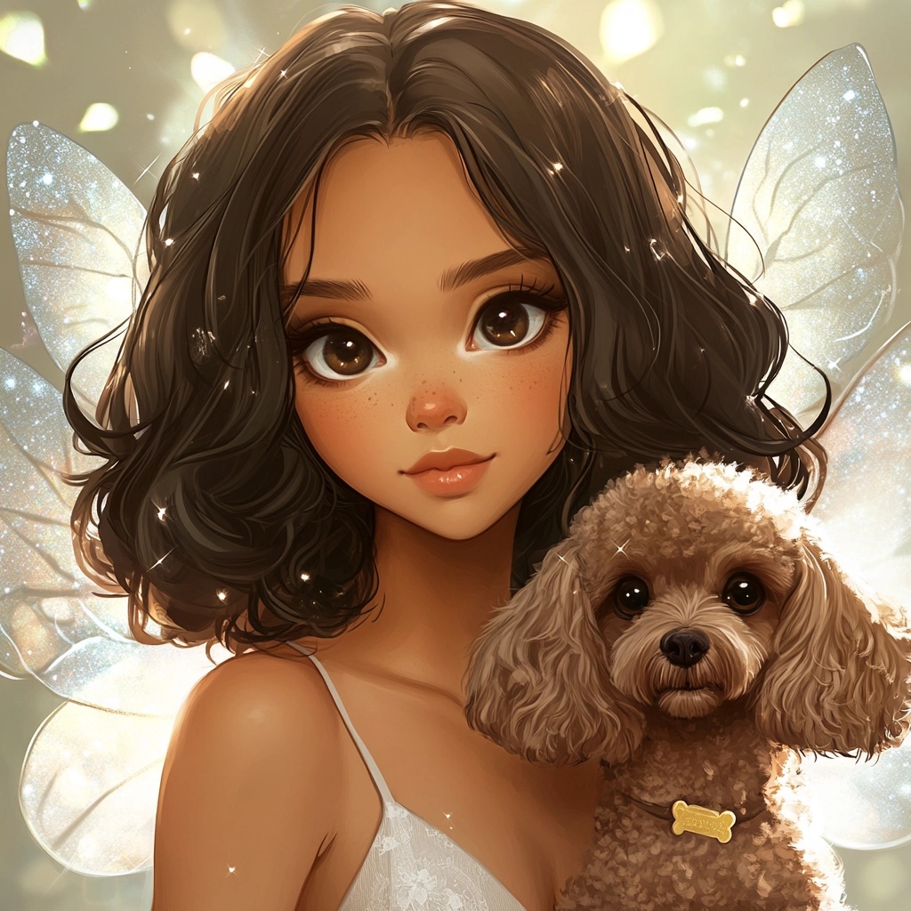 Enchanting Animal Fairy Adventure with Poodle