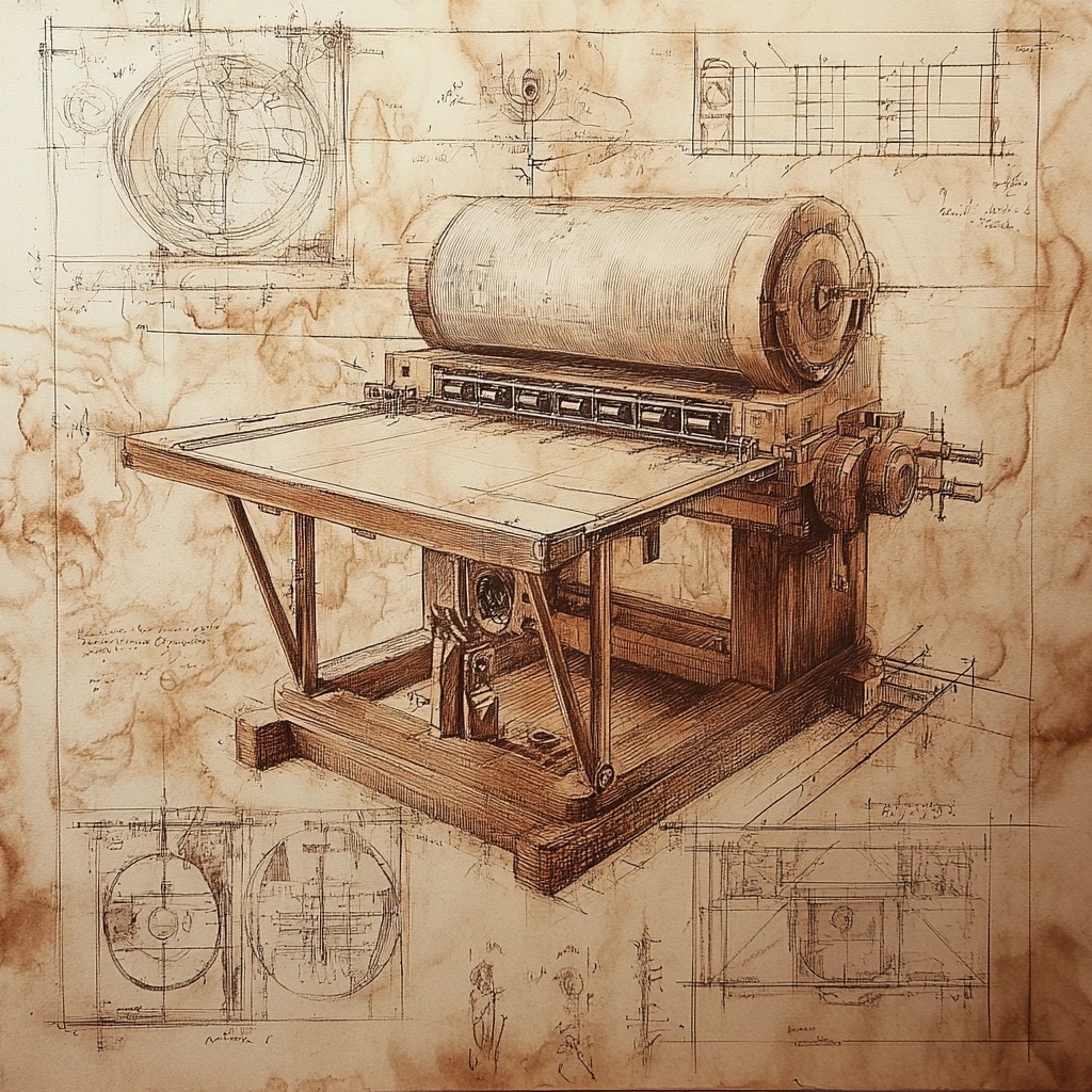 Vitruvian Laser Printer: Art Meets Technology