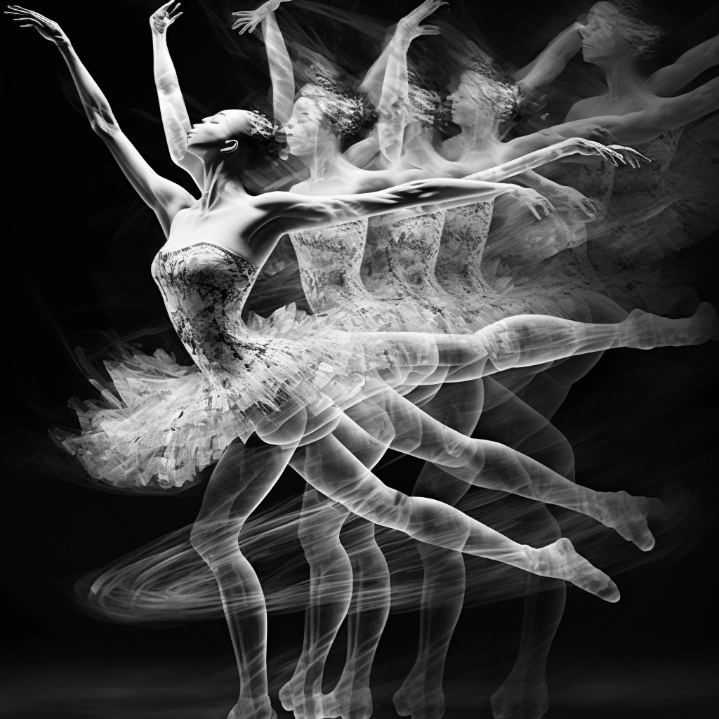 Ballerina in Motion: Multi-Exposure Photography