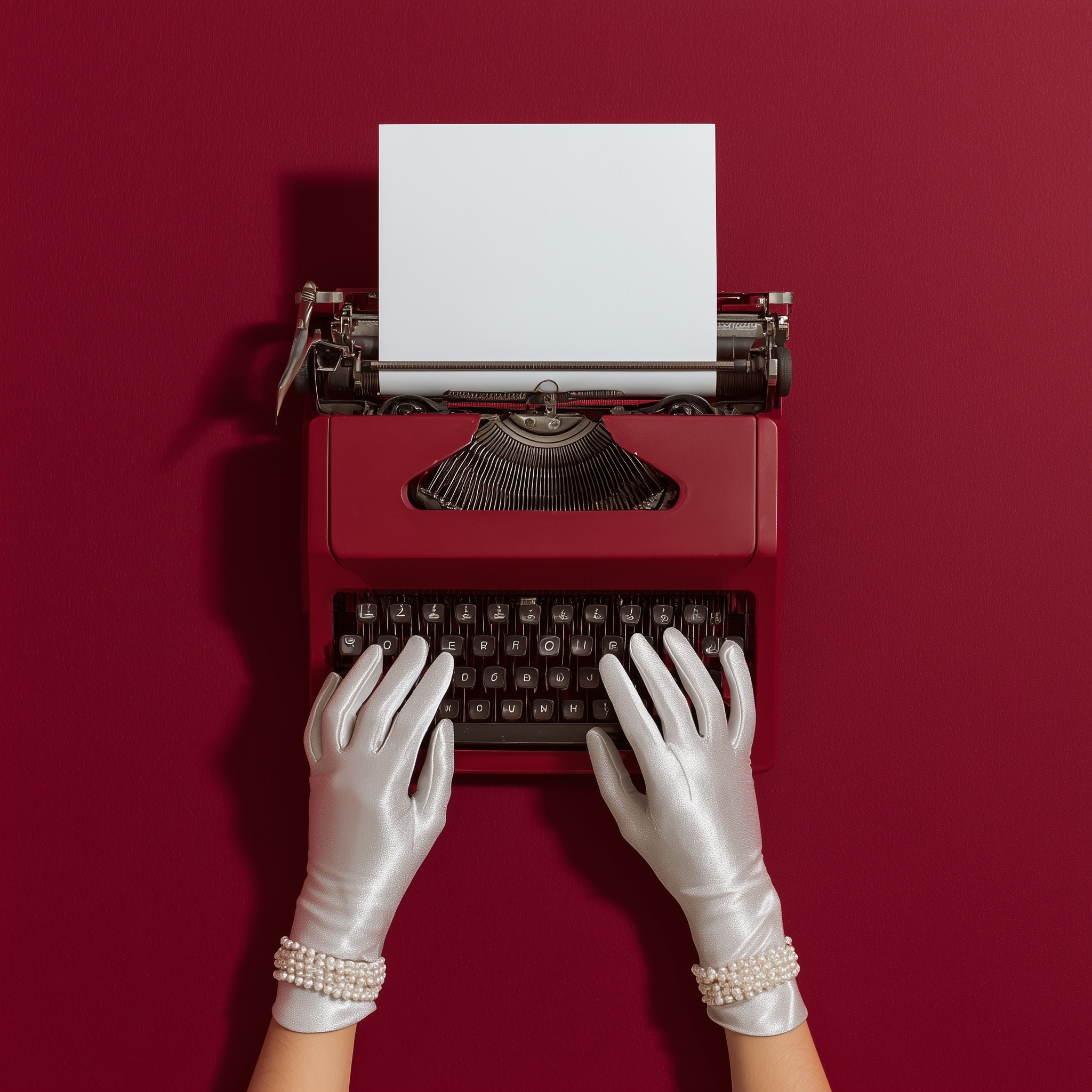 Timeless Elegance: Typewriter & Glamour