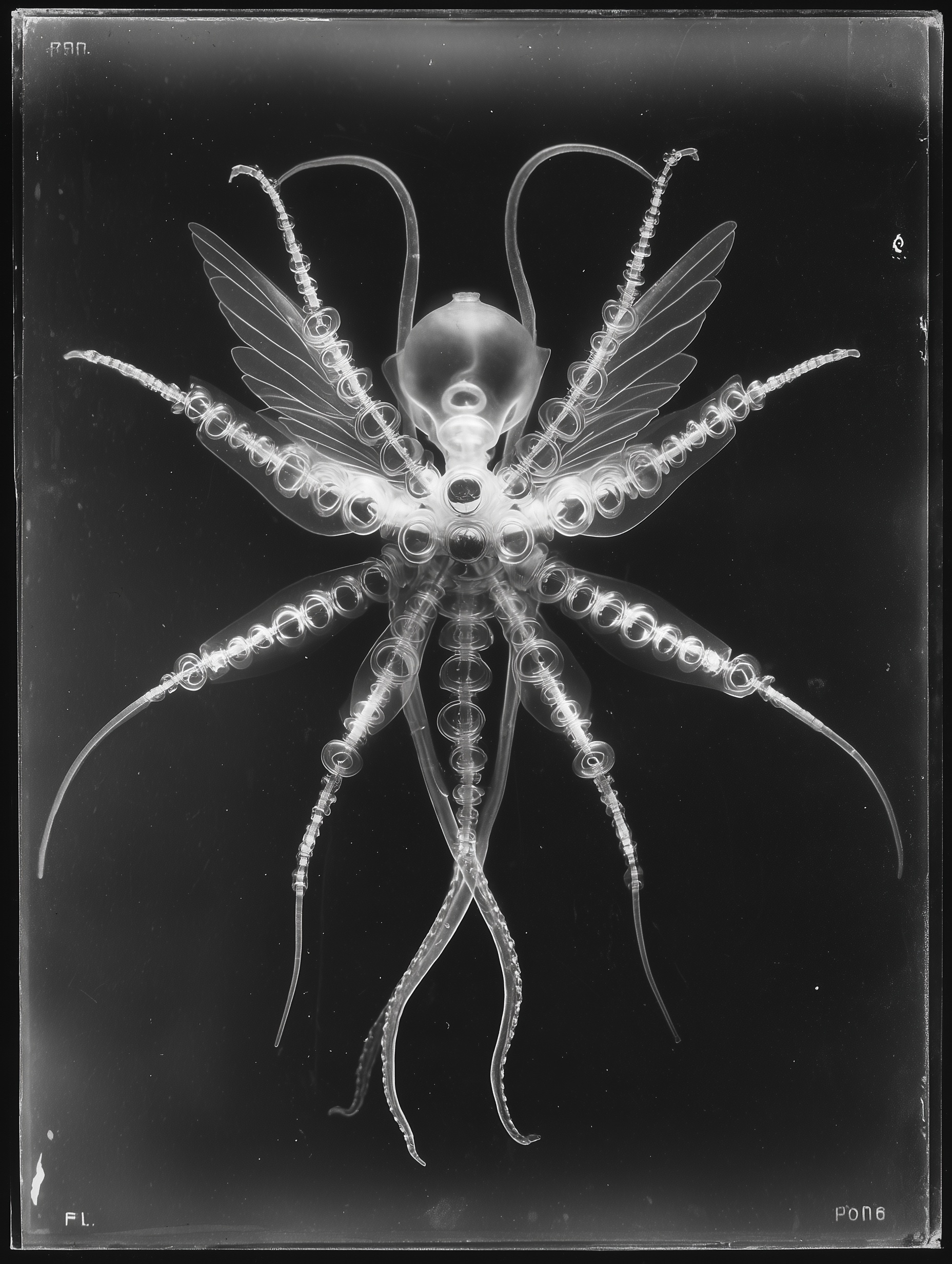 Strange Alien Creature in Stunning Black & White