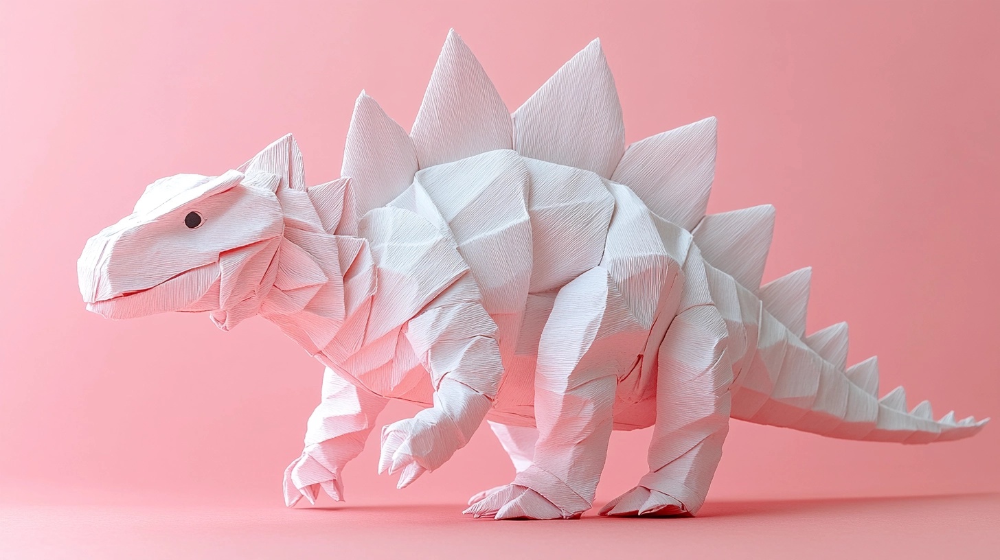 Unique Origami Stegosaurus Art for Your Space