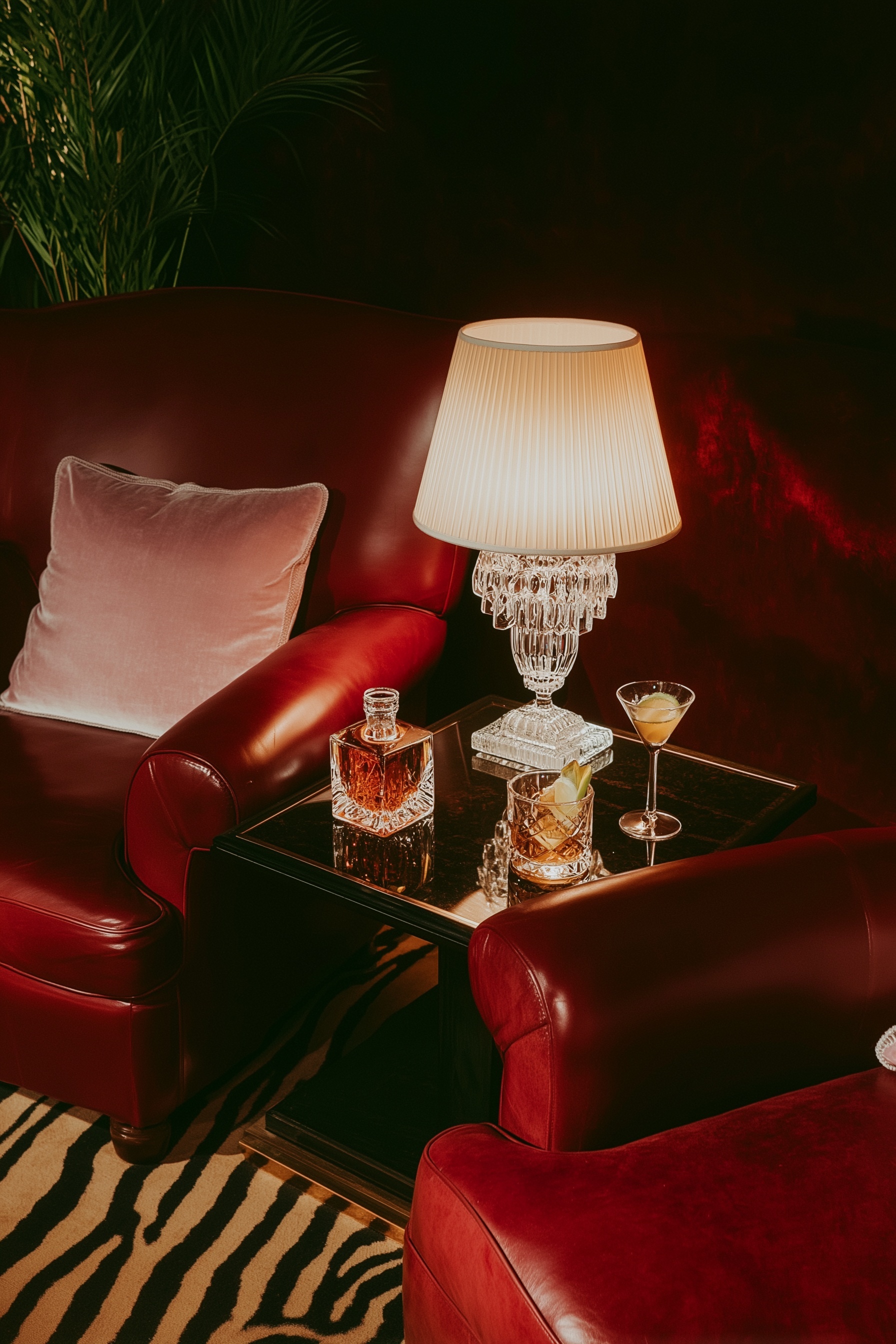 Elegant Lamp in Stylish Lounge Setting