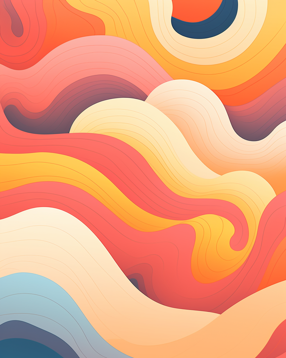 Vivid Retro: 70's Inspired Abstract Colors