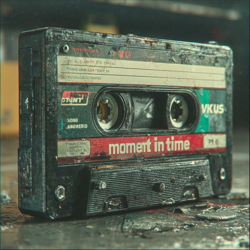 3D Spinning VHS Logo: Moment in Time