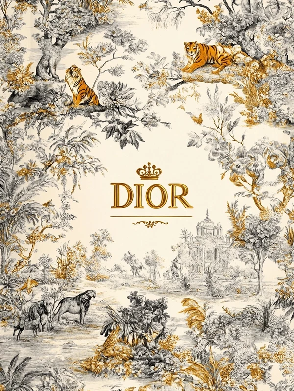 Luxury Dior-Inspired Notebook Cover Design