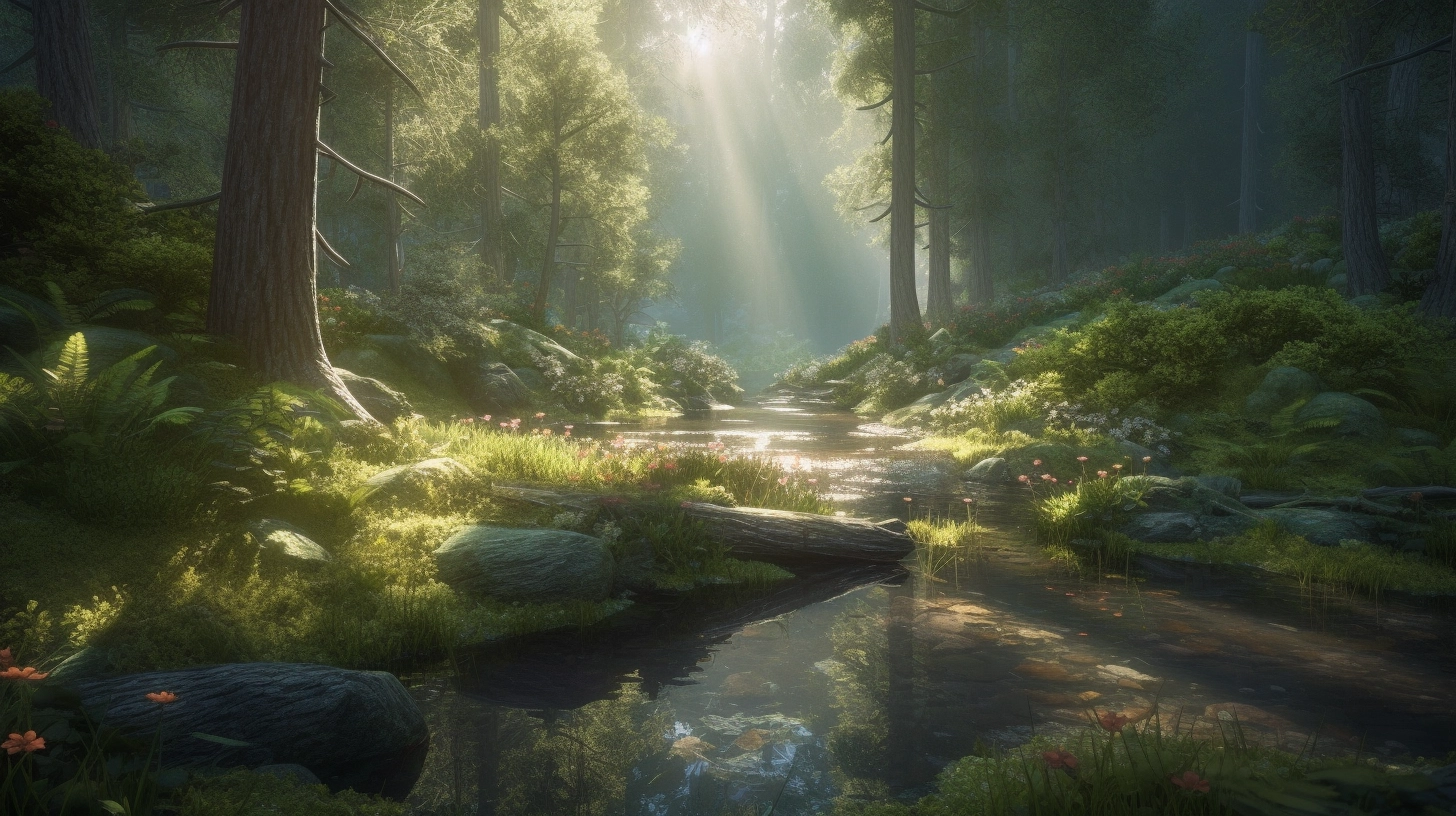 Enchanted Forest: A Cinematic Pixar Landscape