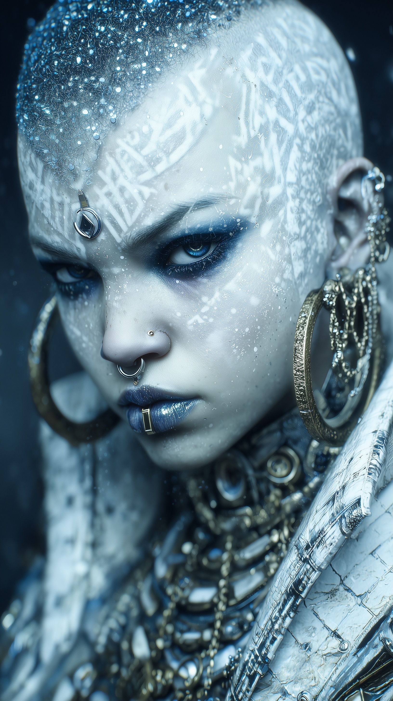 Intricate Dystopian Cyborg Fashion in 4K