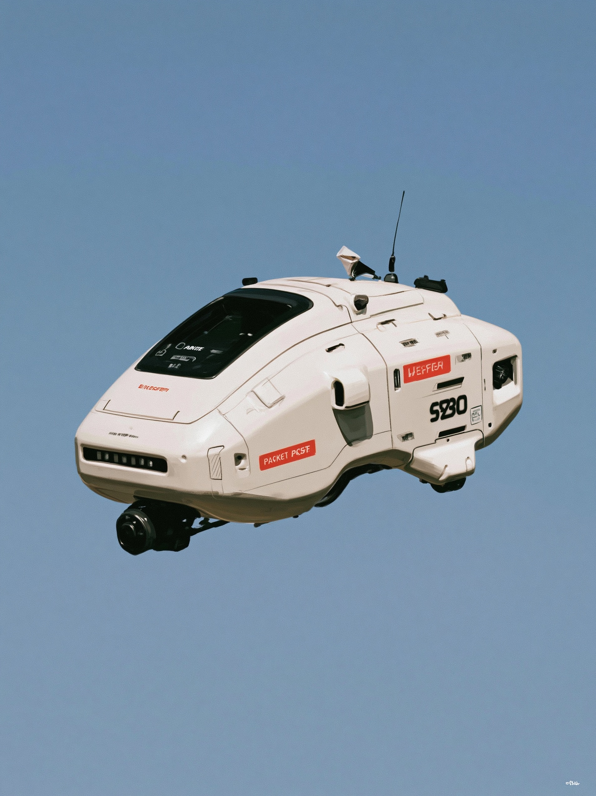 Compact Futuristic Drone: Perfectly Portable Innovation