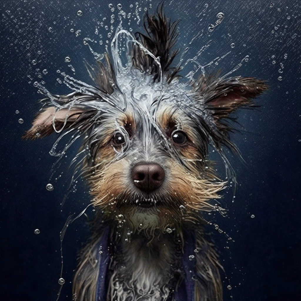 Capturing the Beauty of a Wet Dog