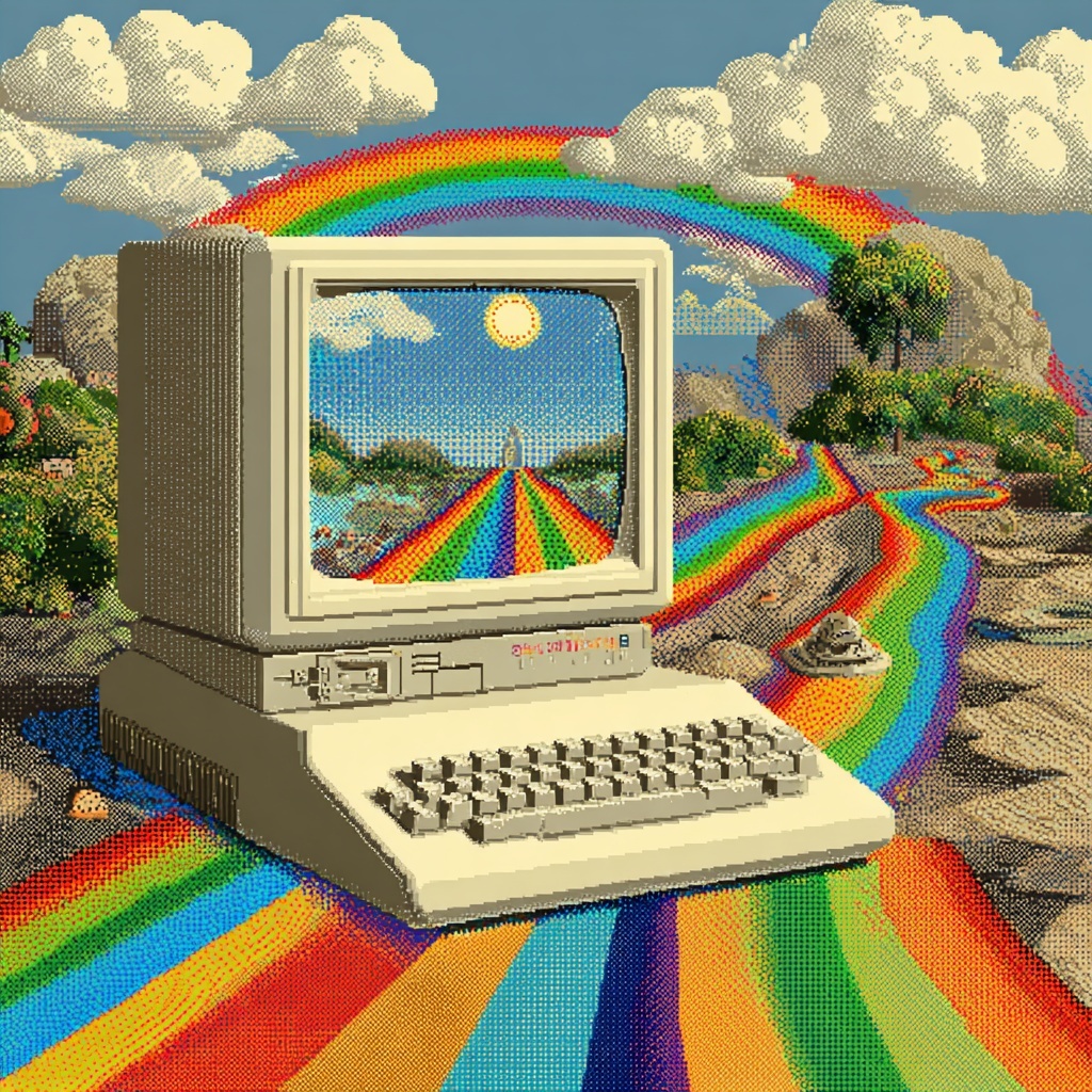 Retro Fun: Explore the Psychedelic C64 Adventure