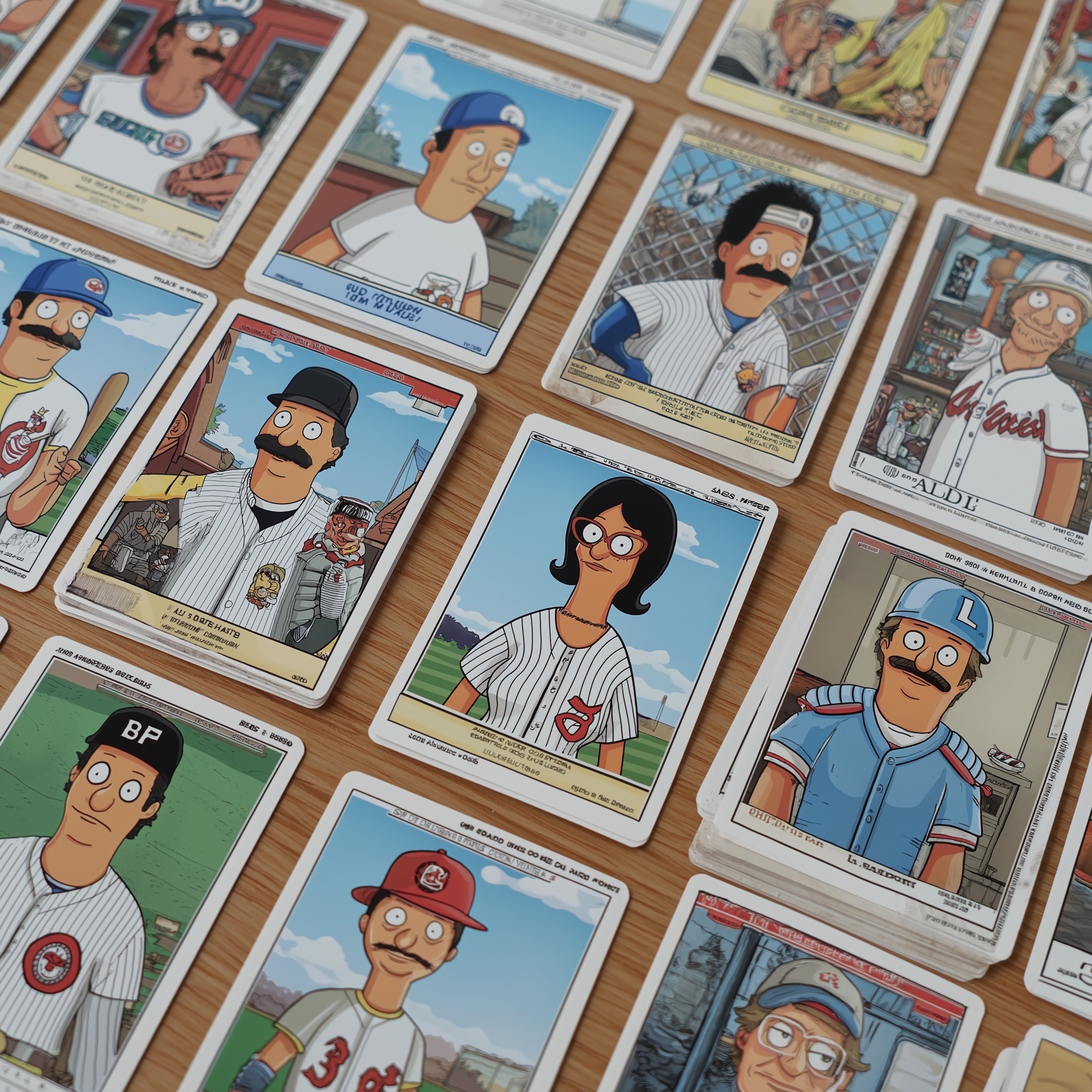 Baseball Cards Featuring Bob's Burgers-Inspired Players