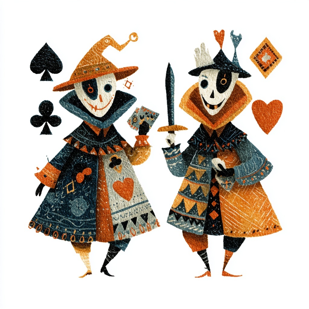 Quirky Halloween Card Clip Art for Unique Designs