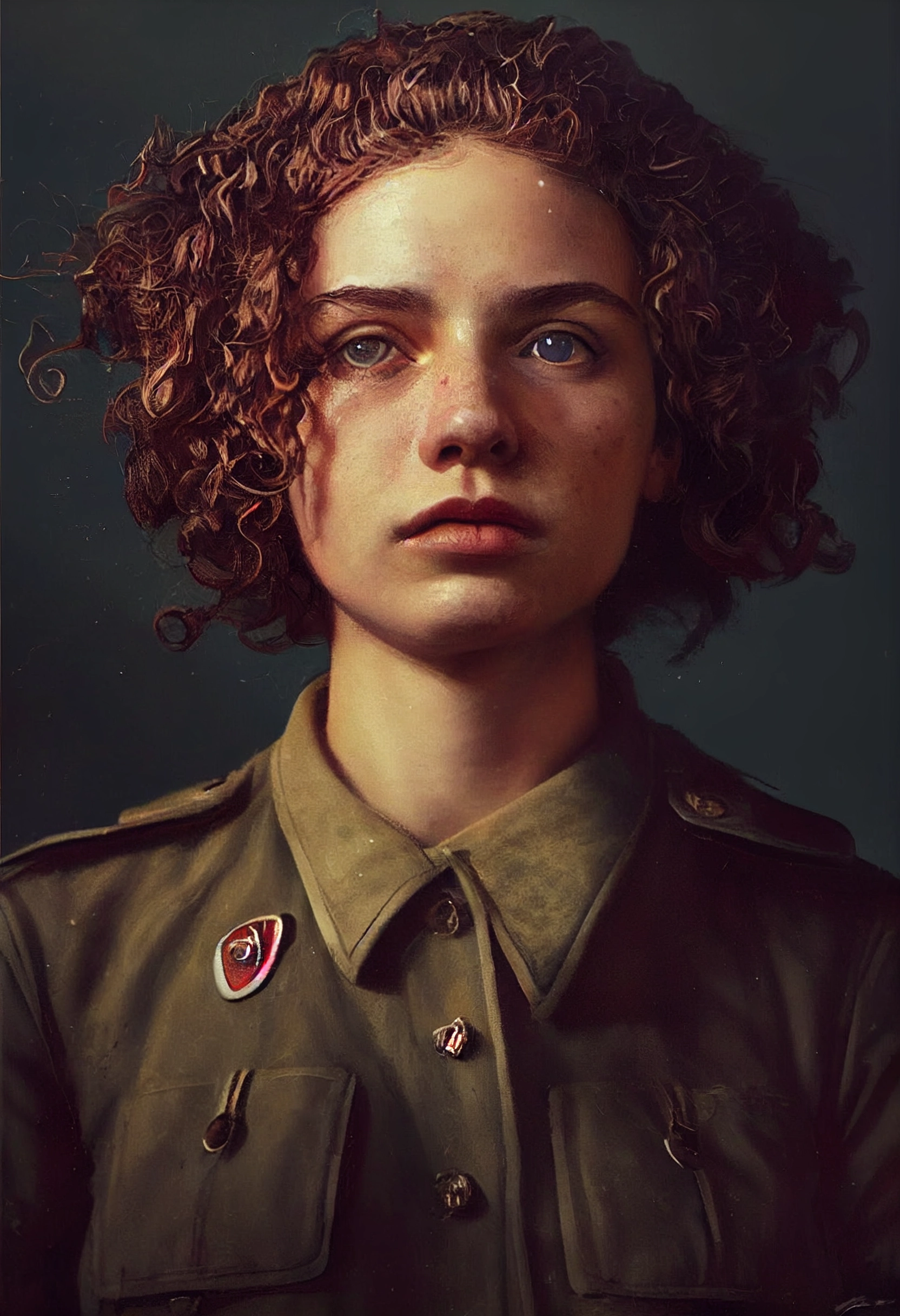Belarusian Partisan Girl Portrait by Greg Rutkowski