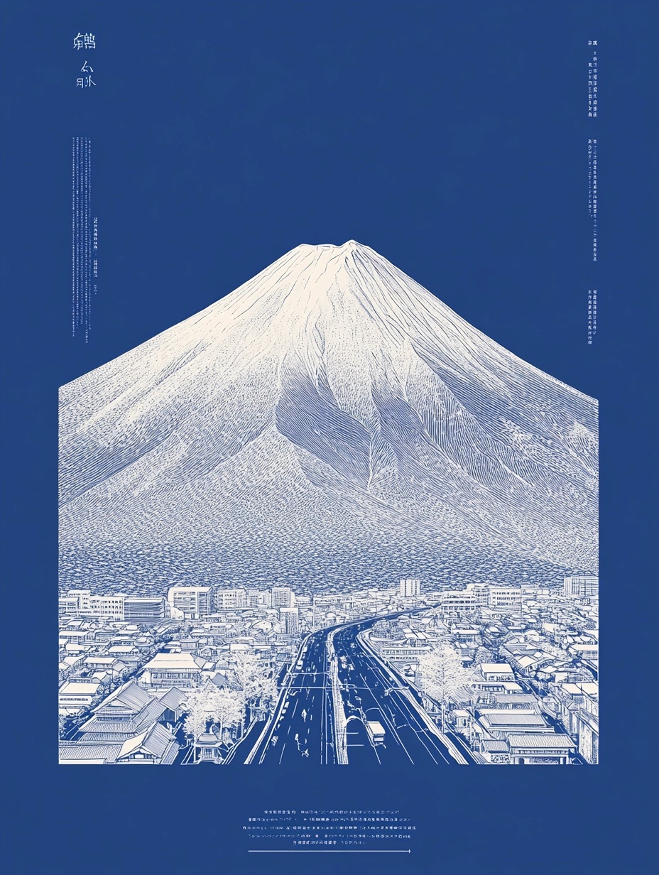 Winter Wonderland: Mount Fuji Meets Holiday Cheer
