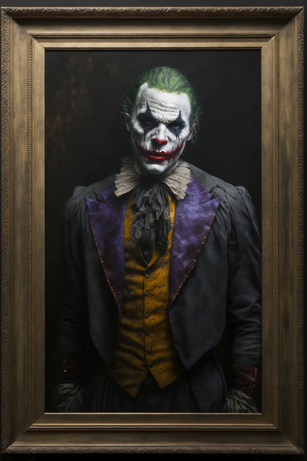 Realistic Joker Painting by Leonardo da Vinci