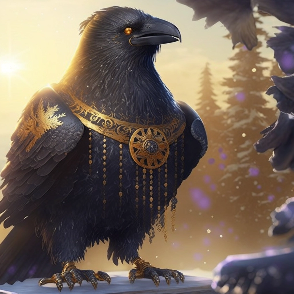 Fullbody Ravens: Majestic Fantasy Art Lit by Unreal Engine 5