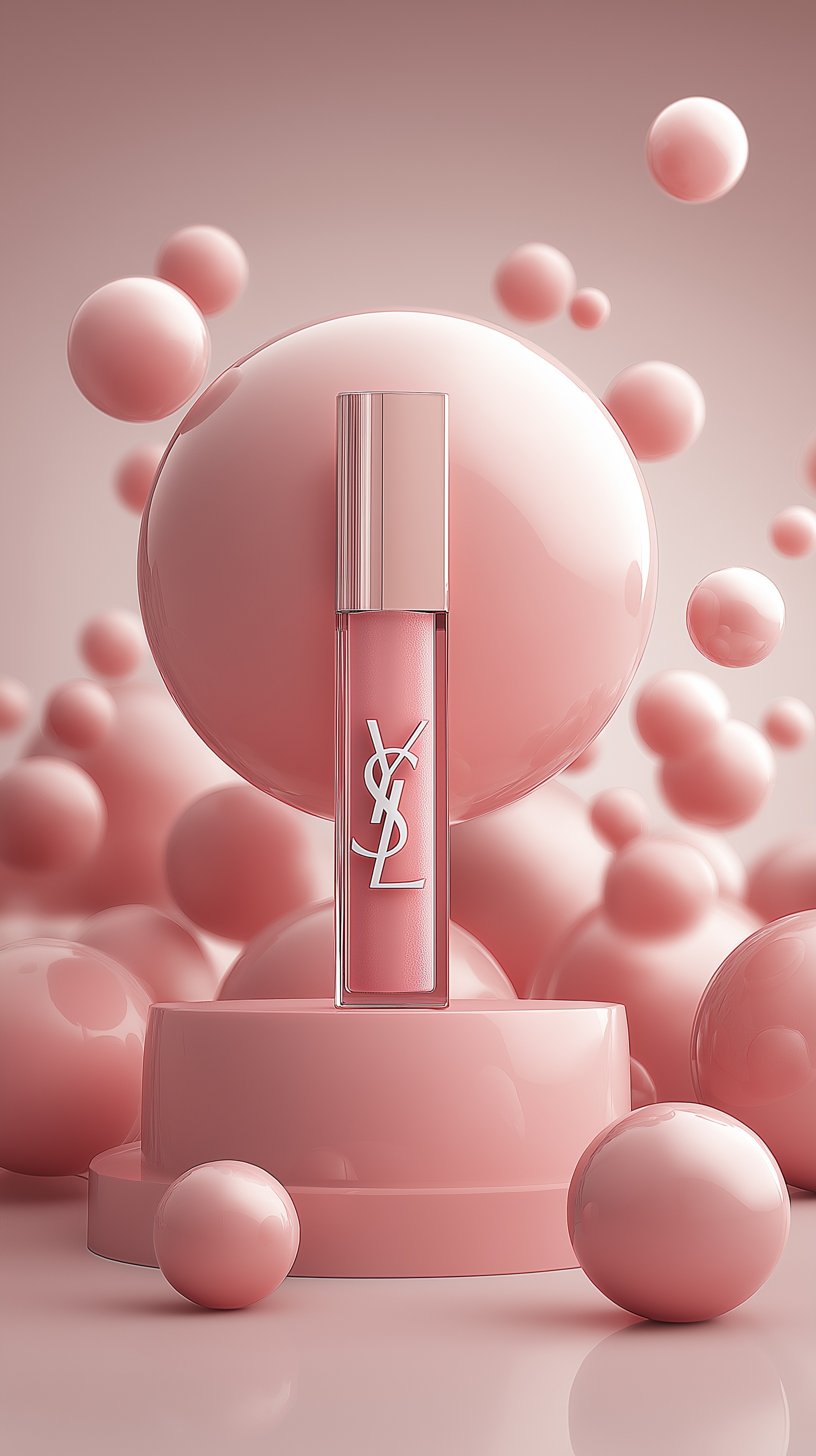 Luxurious Light Pink Lip Gloss by Yves Saint Laurent