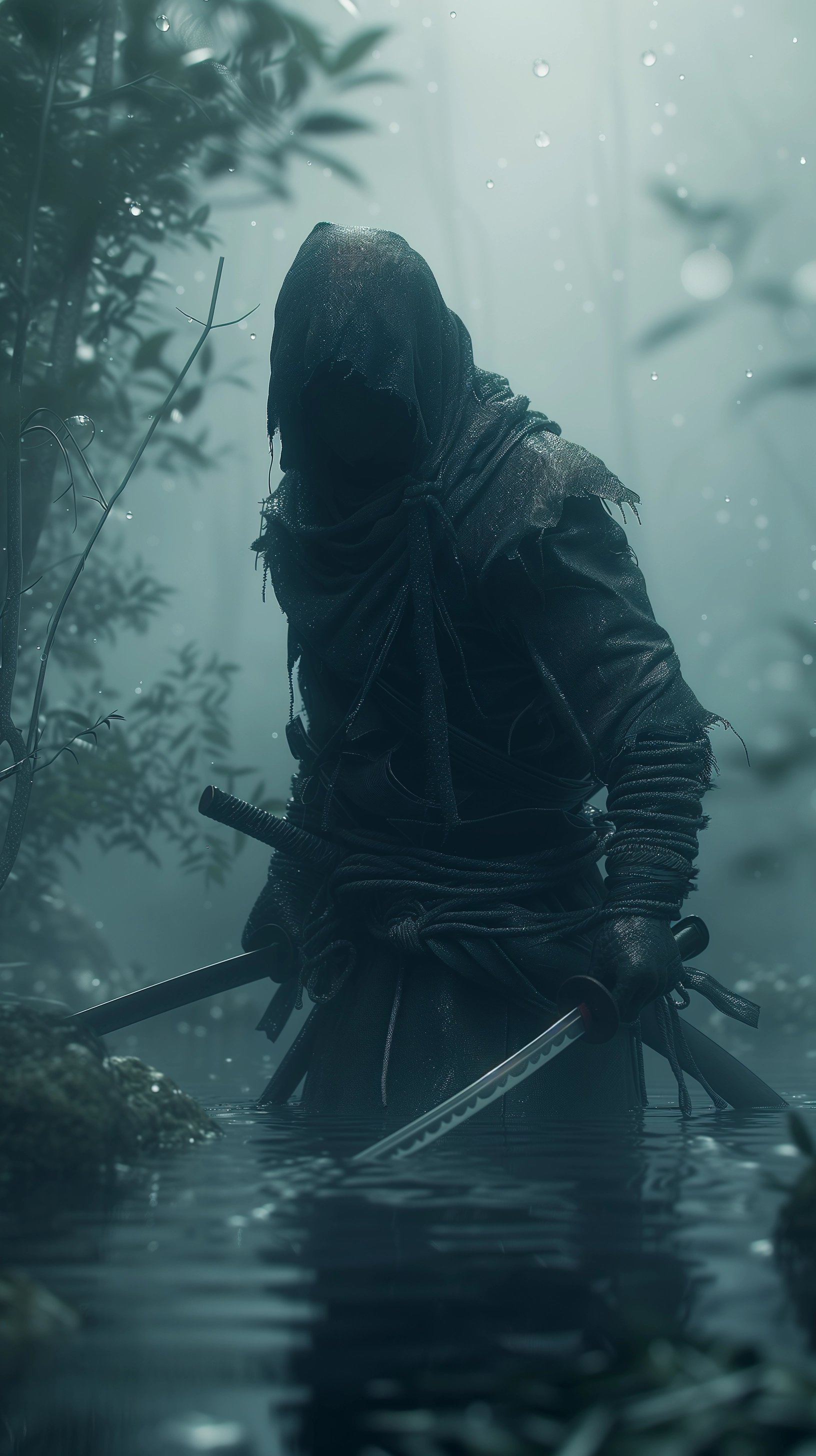 Insanely Detailed Ninja: Hyper-Realistic Action in Dark, Decayed Edo Japan