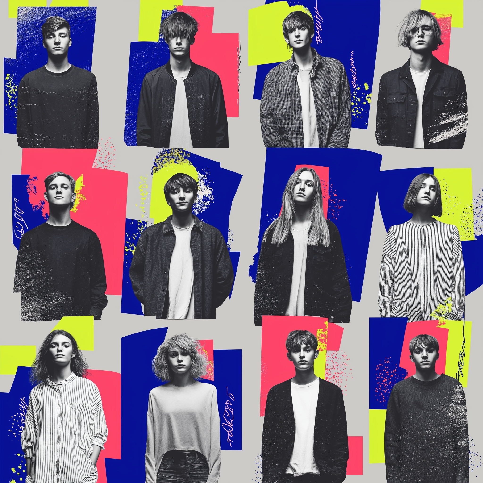 Dynamic Silhouettes of Young Musicians Together