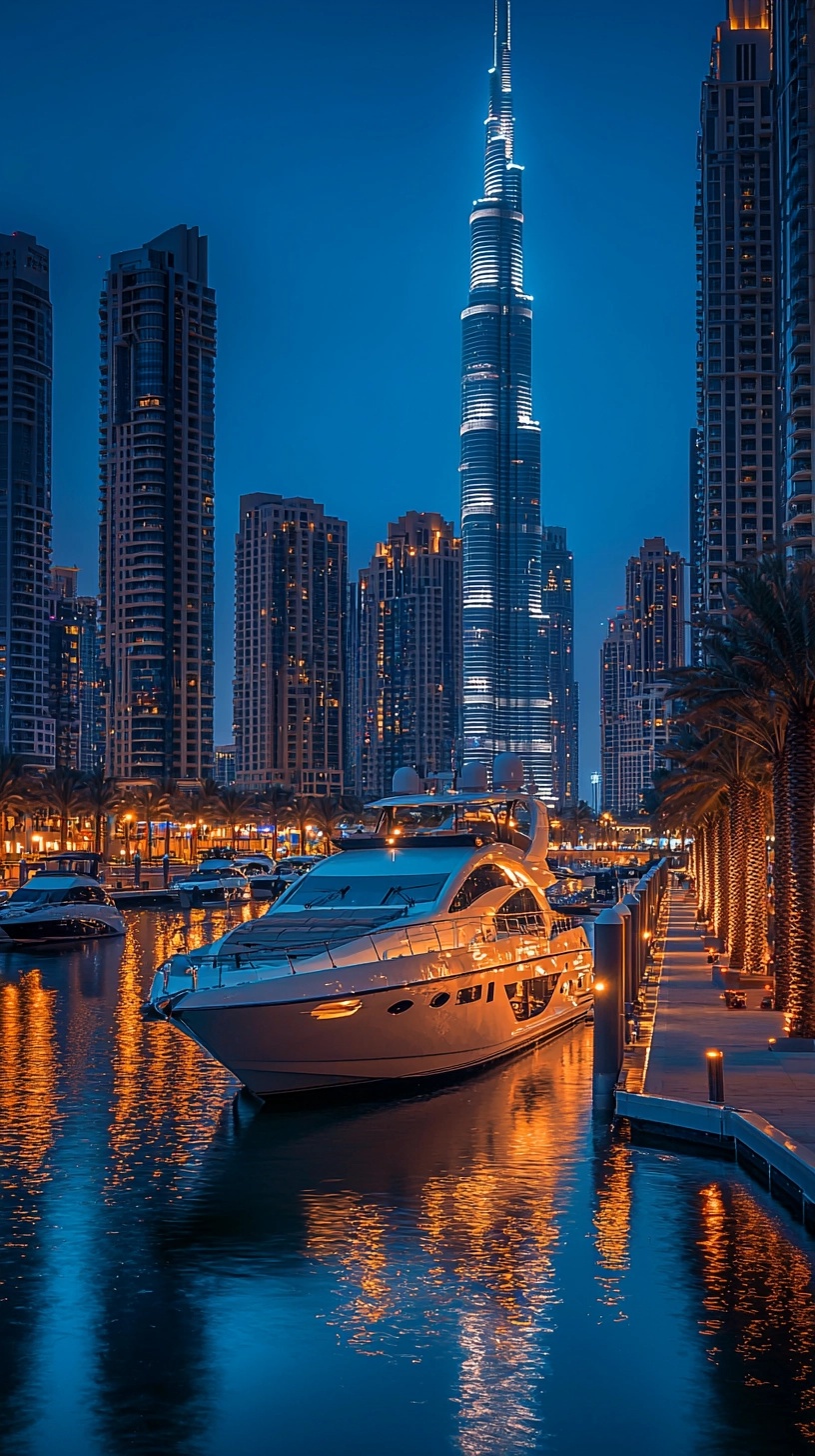 Experience Luxury: Dubai Marina at Night