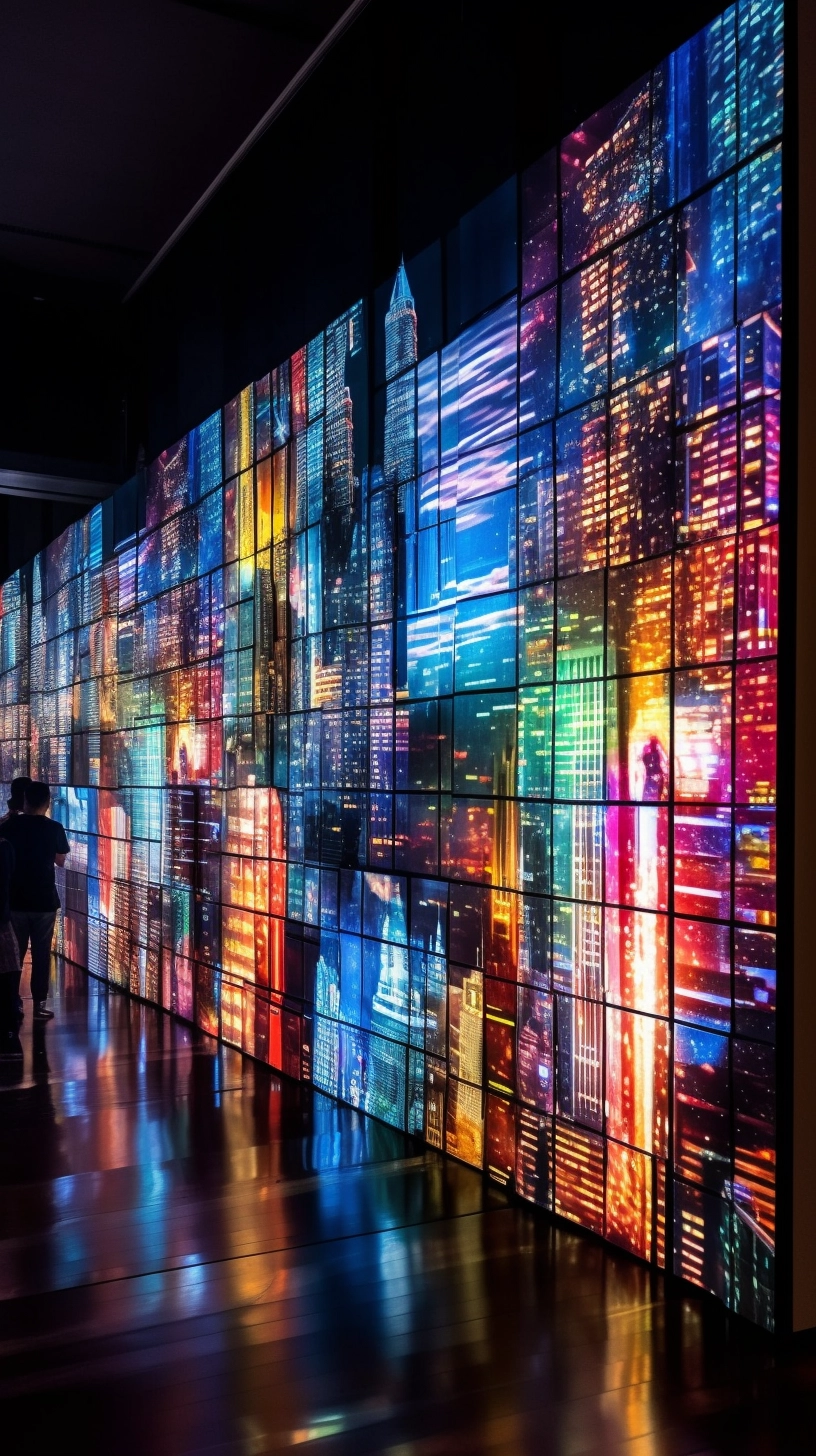 LED Cityscape: A Futuristic Display