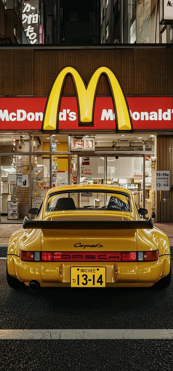 Stunning Metallic Porsche 964 Near McDonald's Tokyo