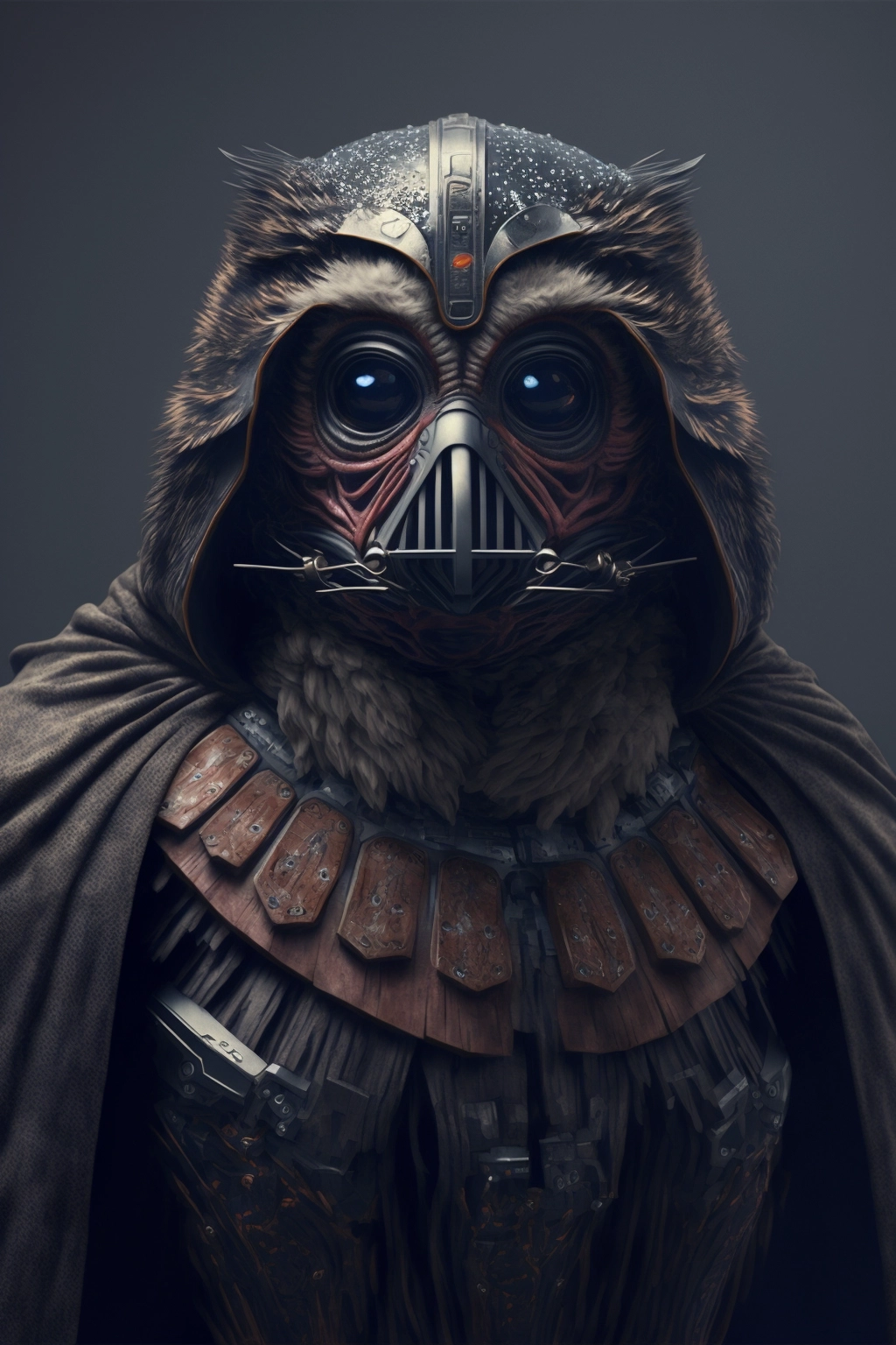 8K High-Res Darth Vader Owl Art