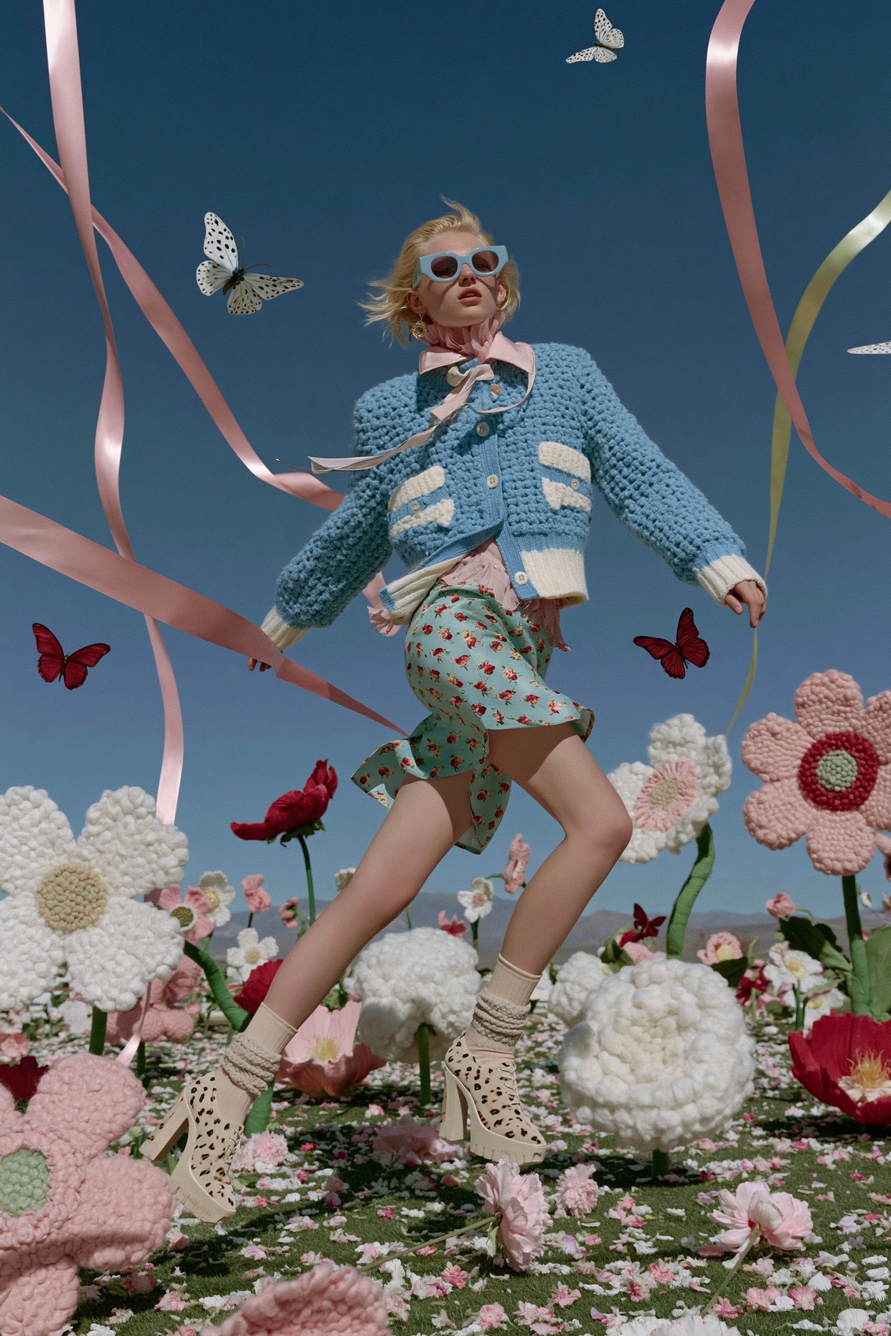 Enchanting High-Fashion in a Surreal Garden