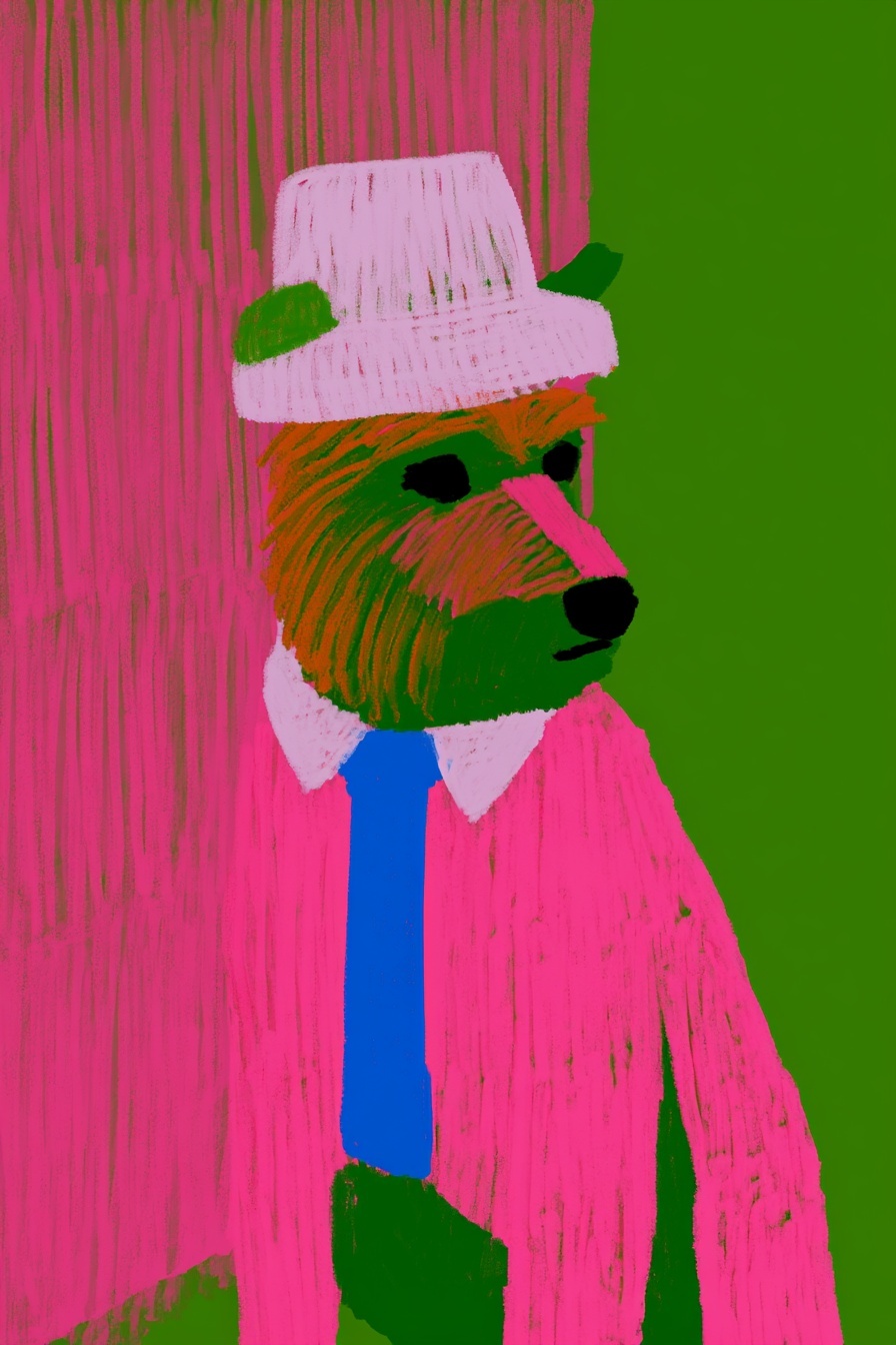 Adorable Yorkshire Terrier in Hat and Tie