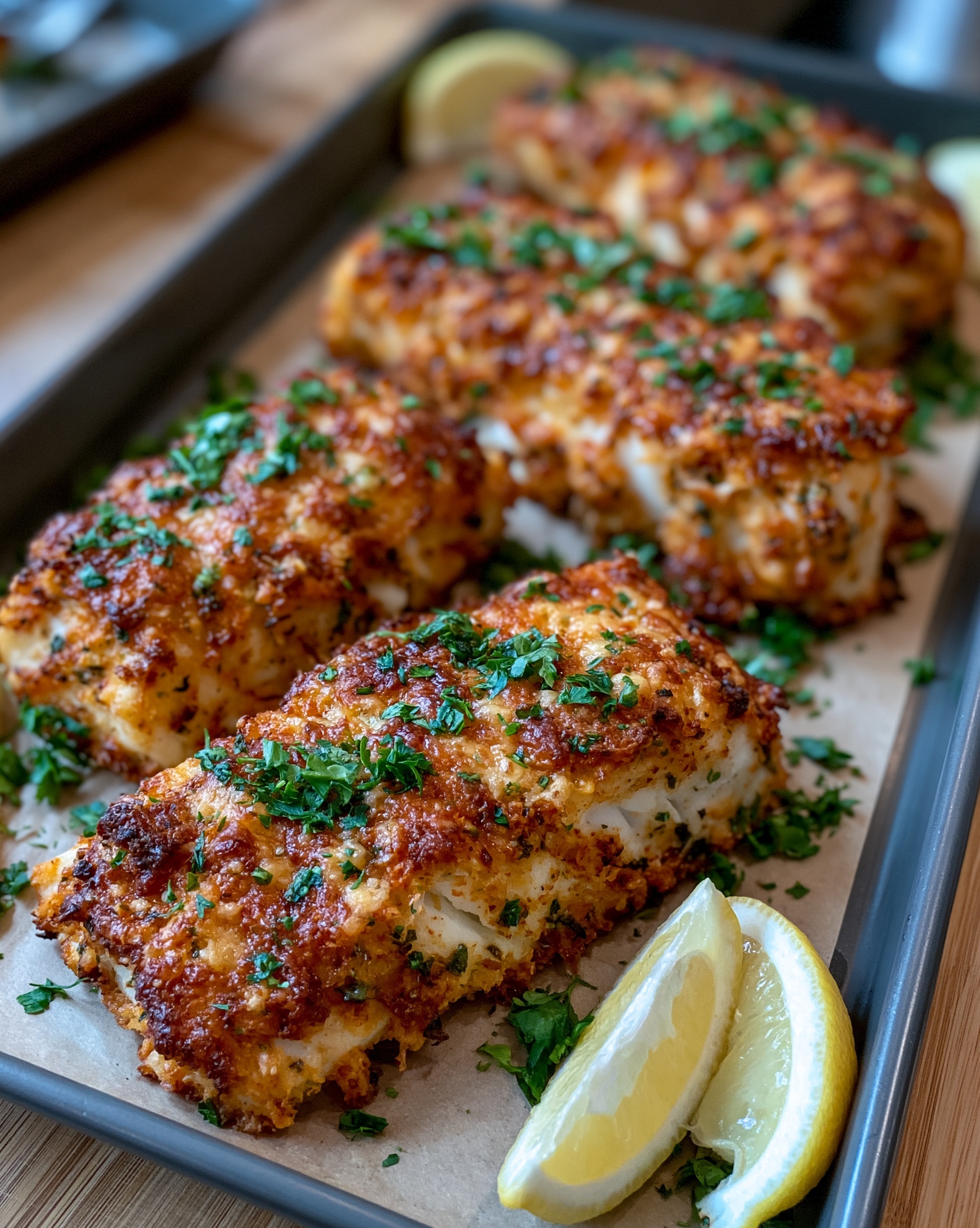 Golden-Crusted Cod Fillets: Perfect Baked Delight