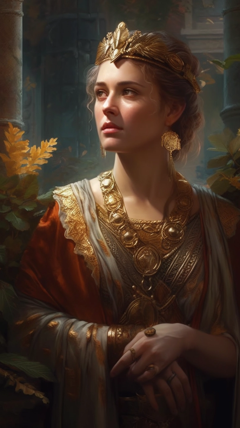 Stunning Ancient Roman Empress Portrait - Hyperrealistic Art