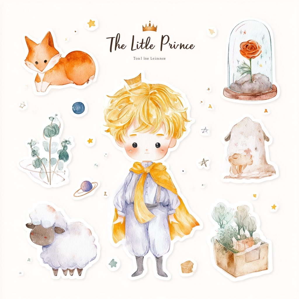 Whimsical Watercolor Stickers for Dreamy Adventures