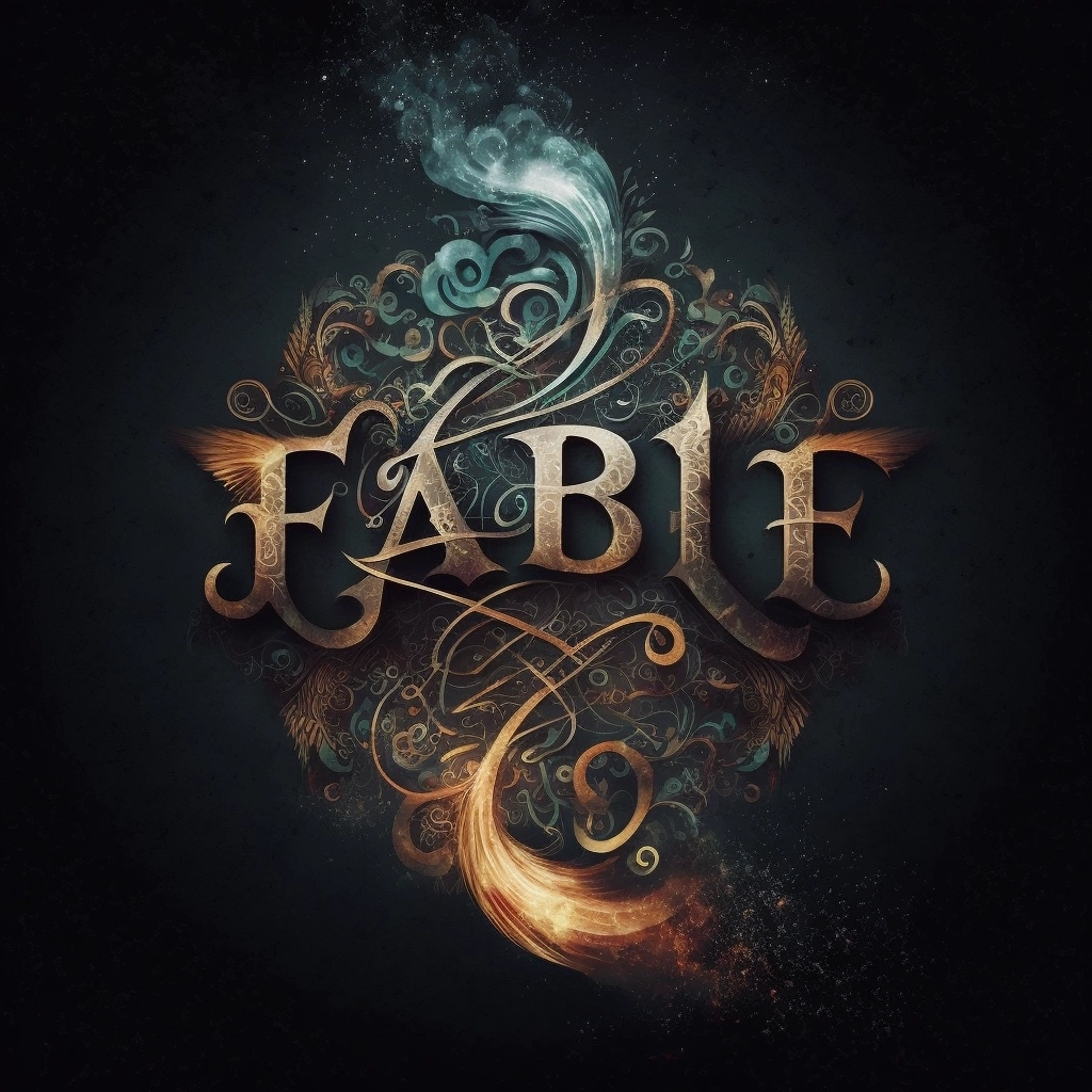 Mystical Fable Typography: Tribal Word Art