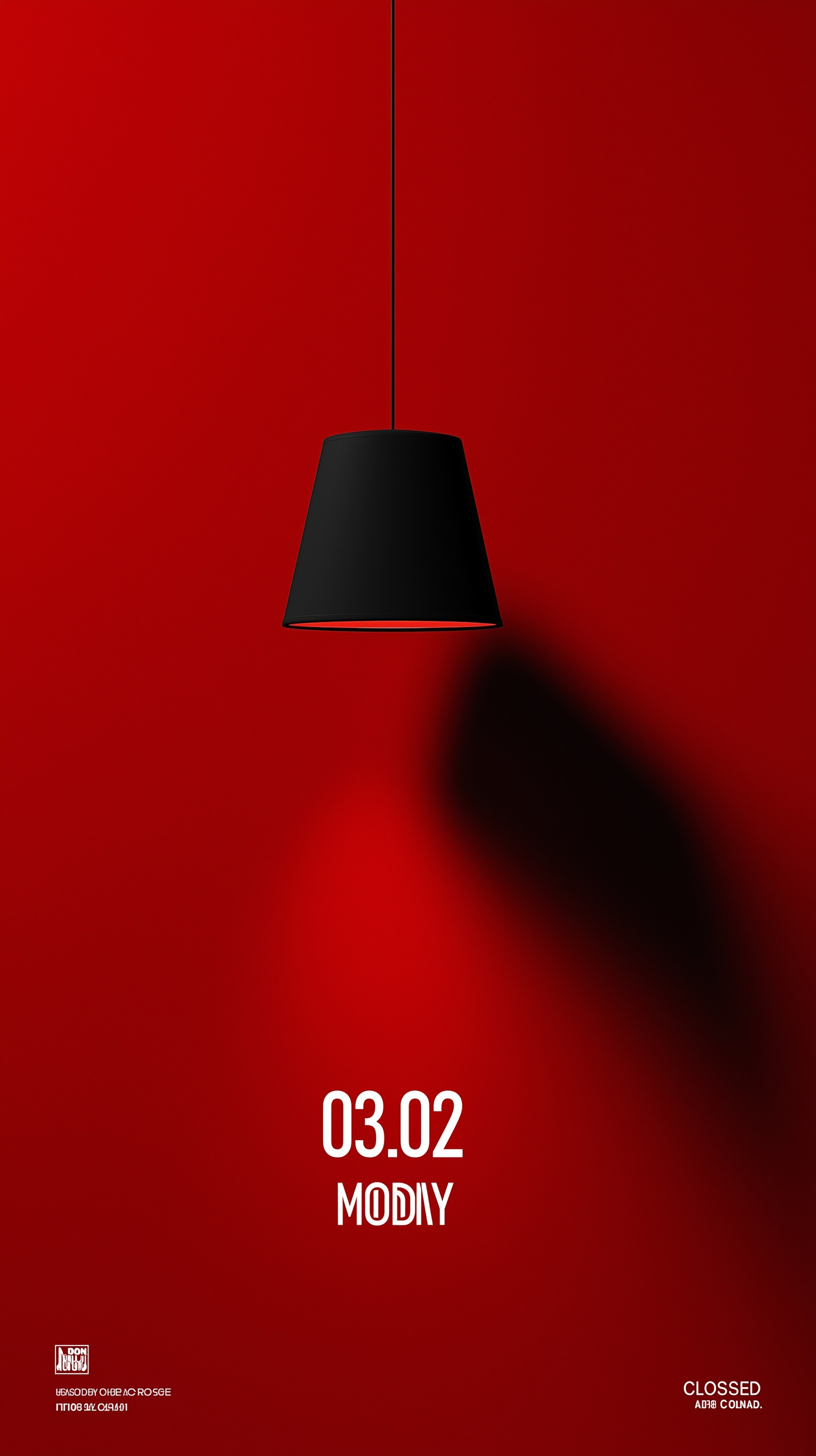 Minimalist Closed Today Poster Design