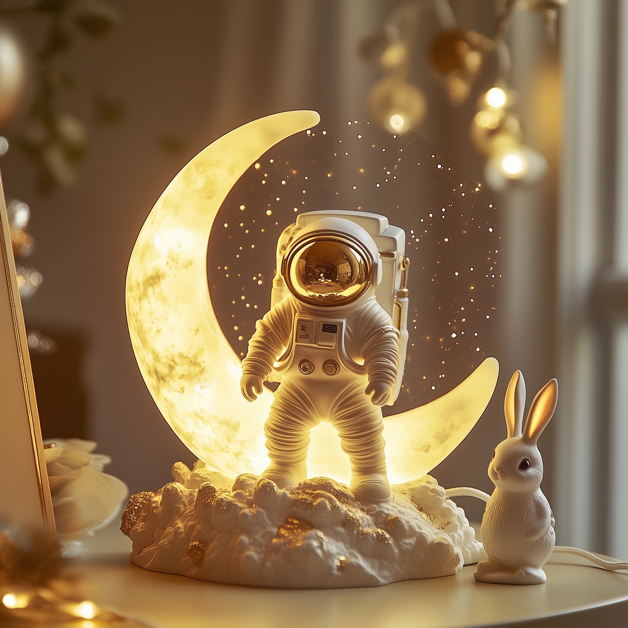 Enchanting Astronaut Space Lamp for Your Home