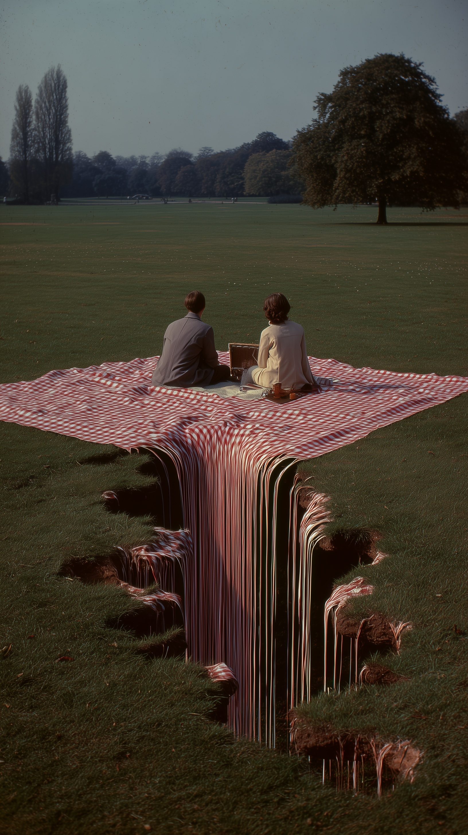 Serene Picnic in a Dreamlike Meadow