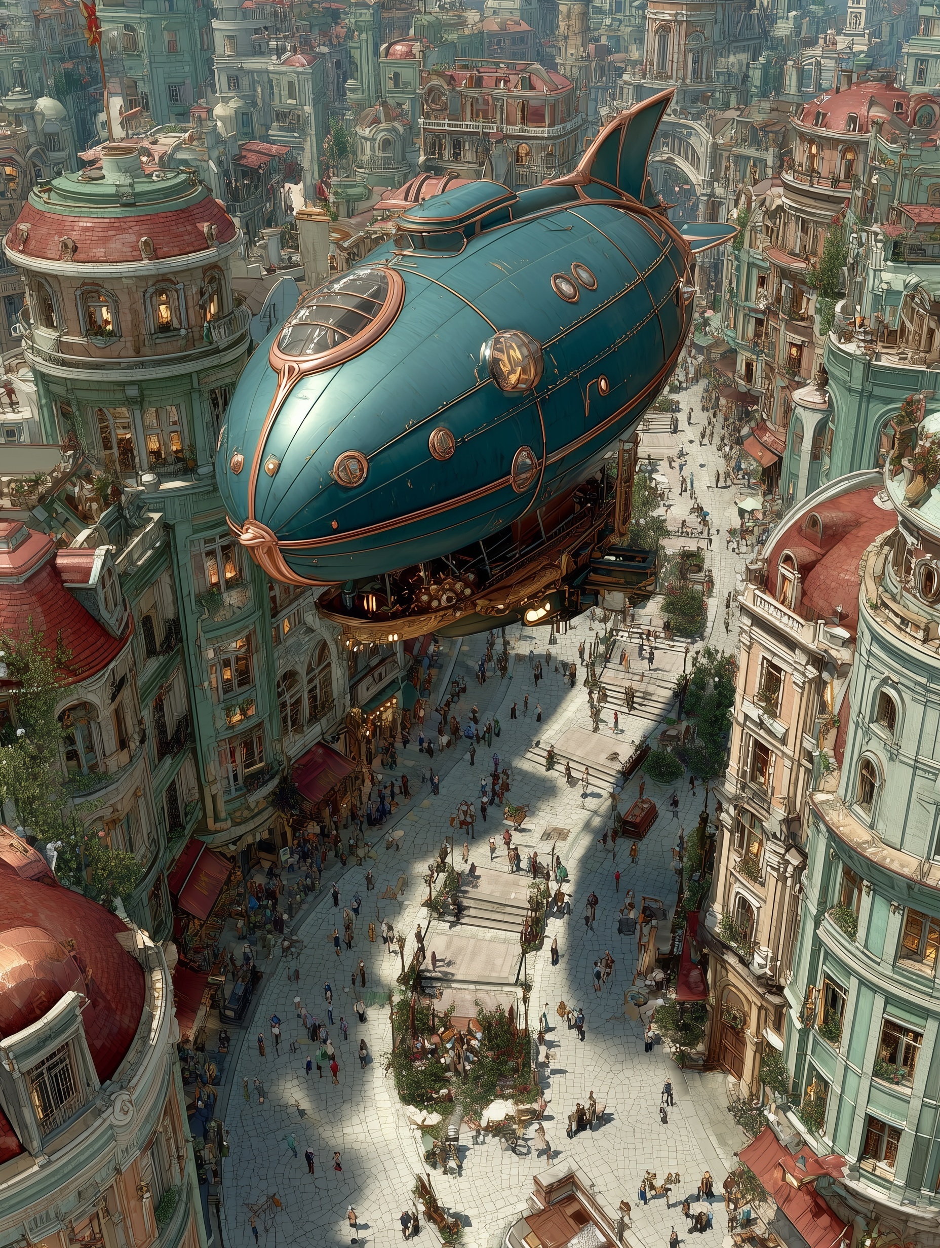 Steampunk City: A Captivating 8K Diorama