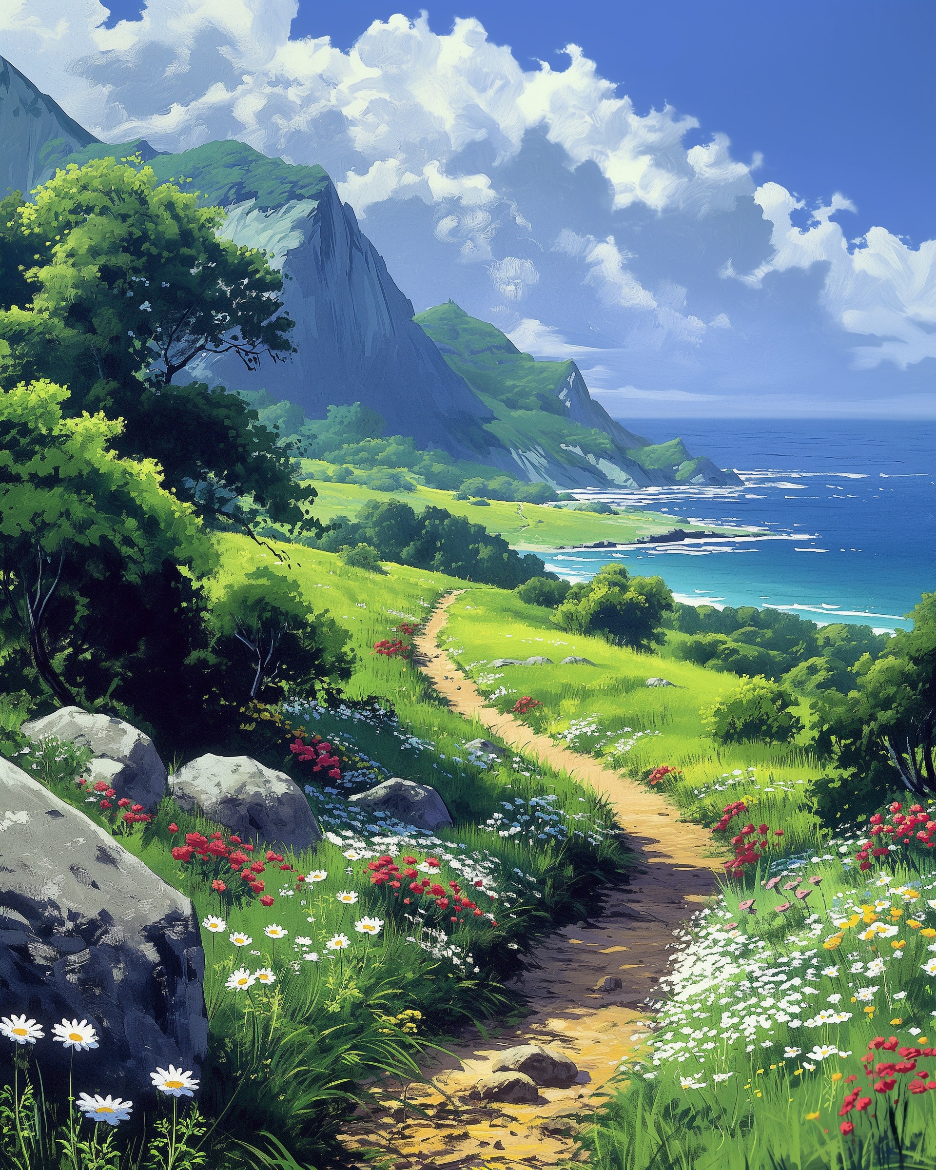 Stunning Anime Landscape Illustration by Tezuka Osamu