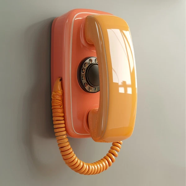 Retro 80s Wall Phone: Pixar-Inspired Decor