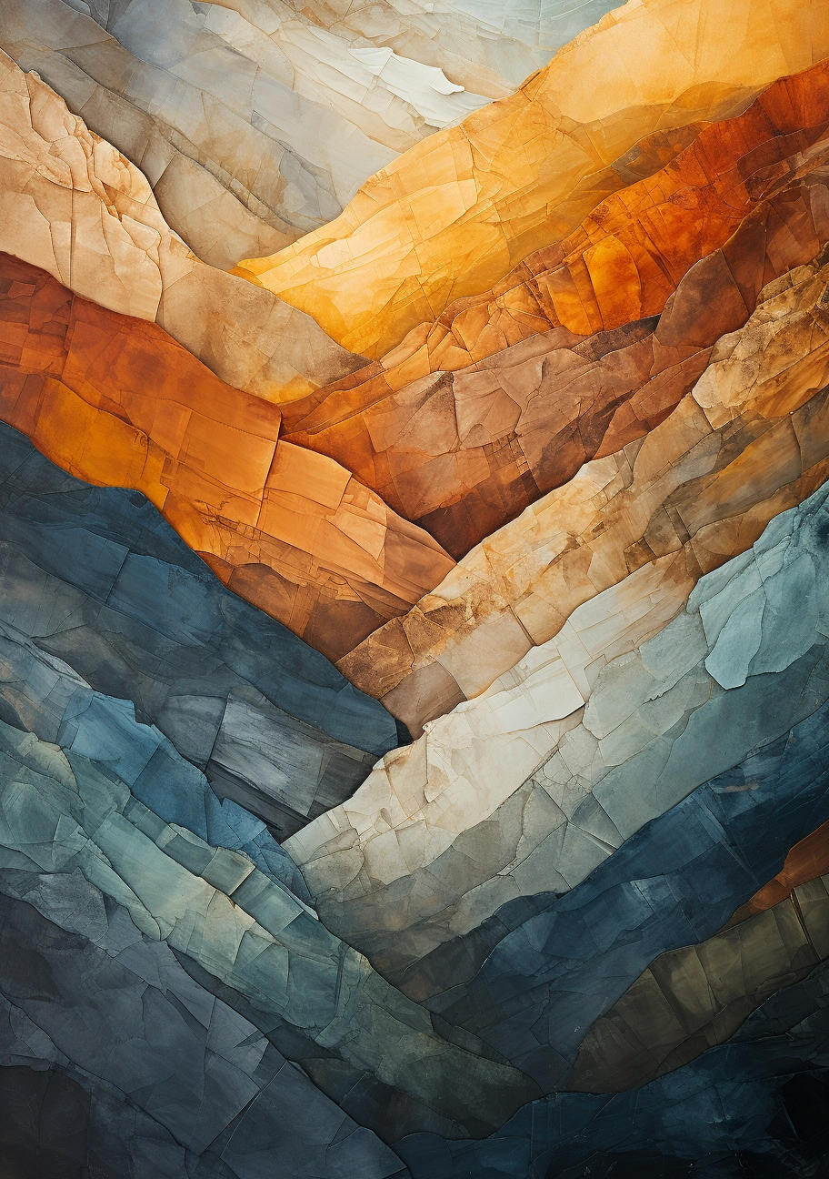 Manly Earth Tones: Abstract Appalachian Mountain Art