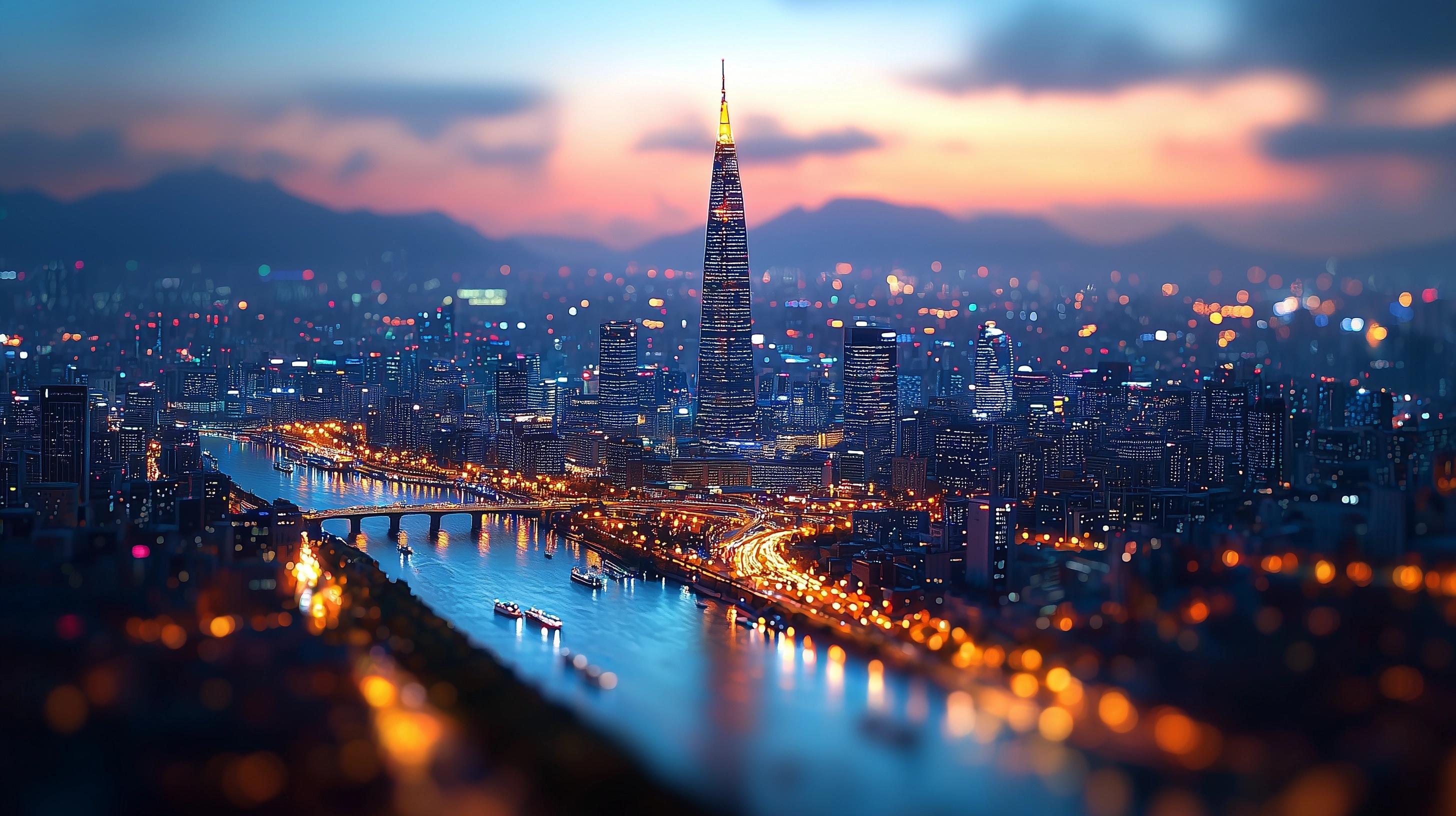 Miniature Seoul: Stunning Tilt-Shift Cityscape